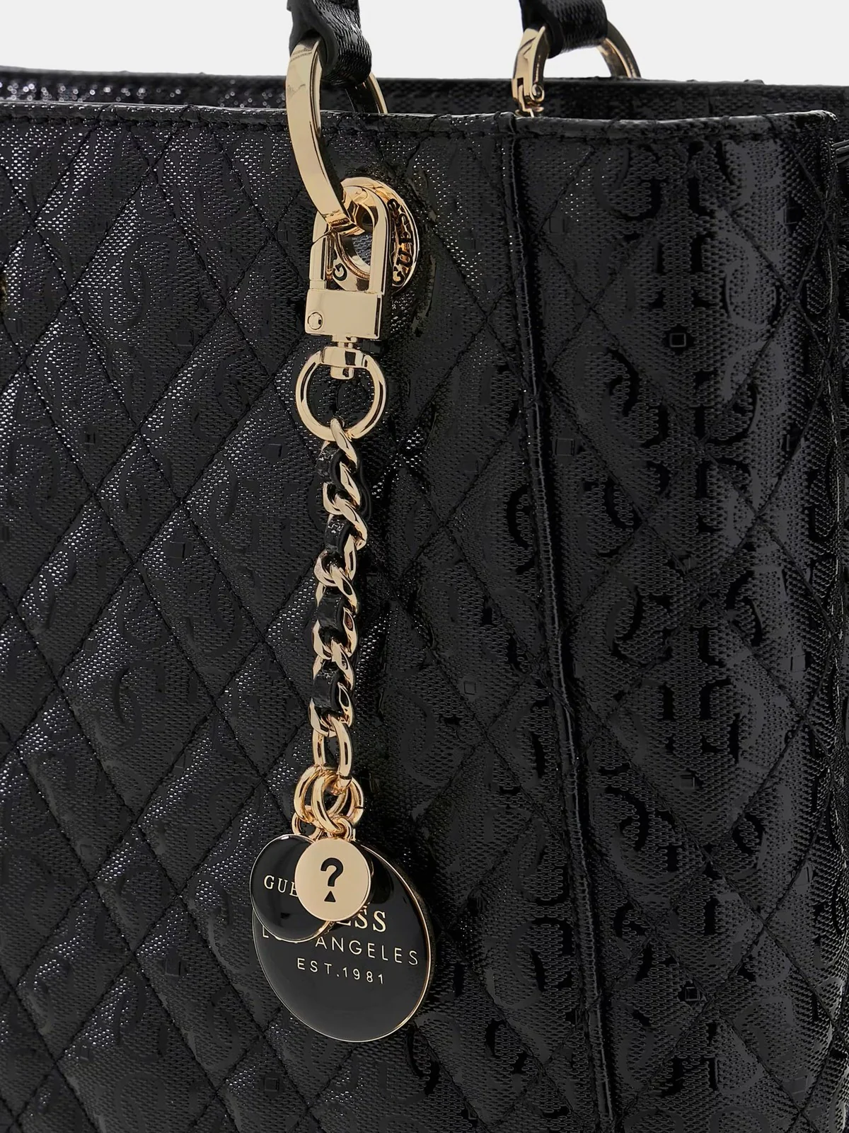GUESS Borsa Donna ISEMAY NOEL TOTE HWGG96 28250 BLA BLACK - Image 6