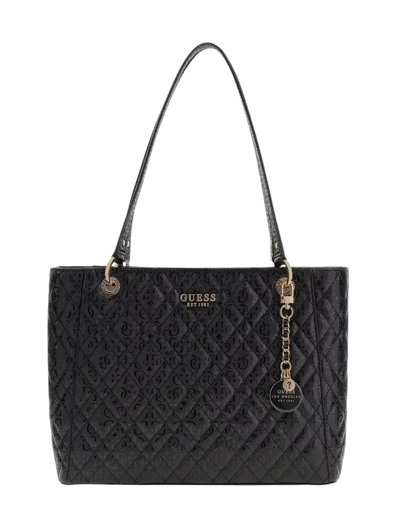 GUESS Borsa Donna ISEMAY NOEL TOTE HWGG96 28250 BLA BLACK - Image 7