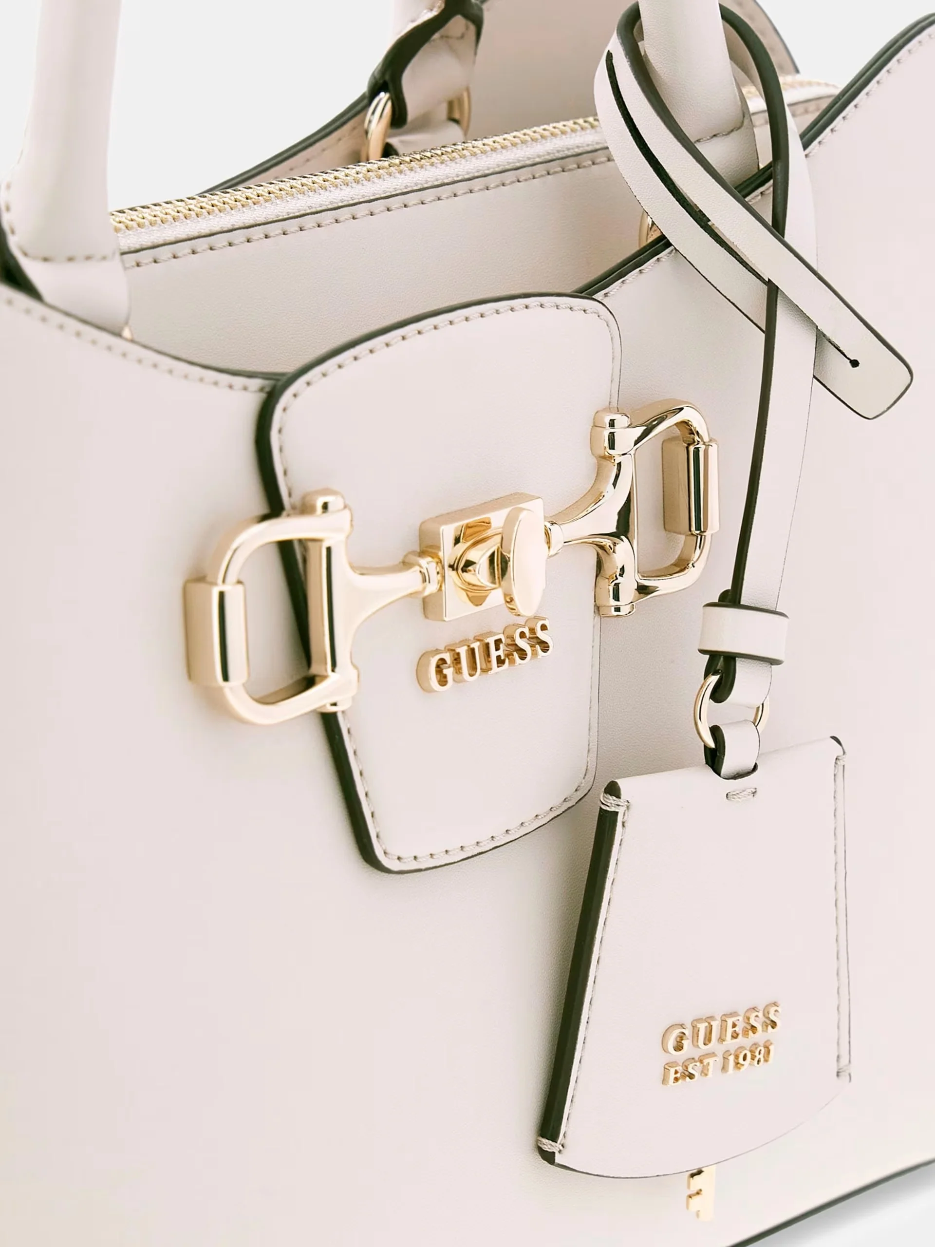 GUESS Borsa Donna JANIE GIRLFRIEND SATCHEL HWVG99 10060 STO STONE - Image 5