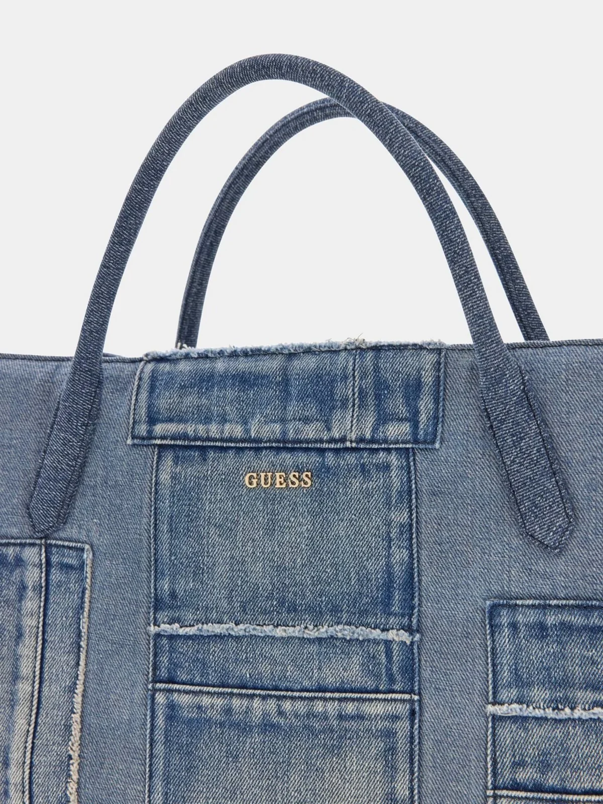 GUESS Borsa Donna JODI TOTE HWDM97 69220 DMU DENIM MULTI - Image 5