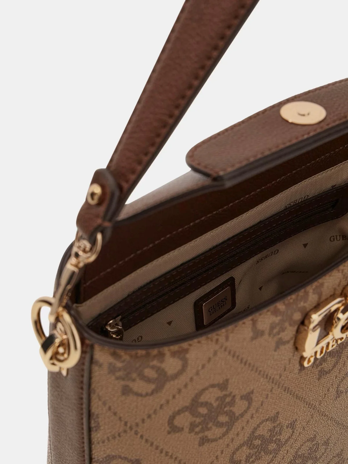 GUESS Borsa Donna KARNILLA LOGO BUCKET HWOS99 01010 LGW LATTE LOGO/BROWN - Image 5