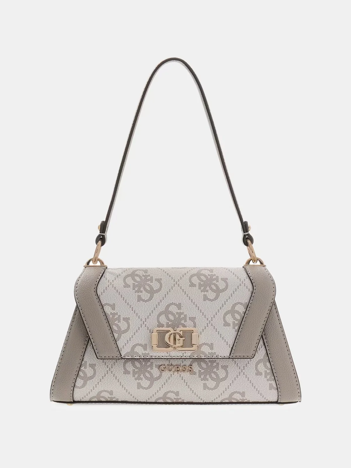 GUESS Borsa Donna KARNILLA LOGO FLAP SHLDR BAG HWOS99 01190 DKO DARK TAUPE LOGO - Image 2