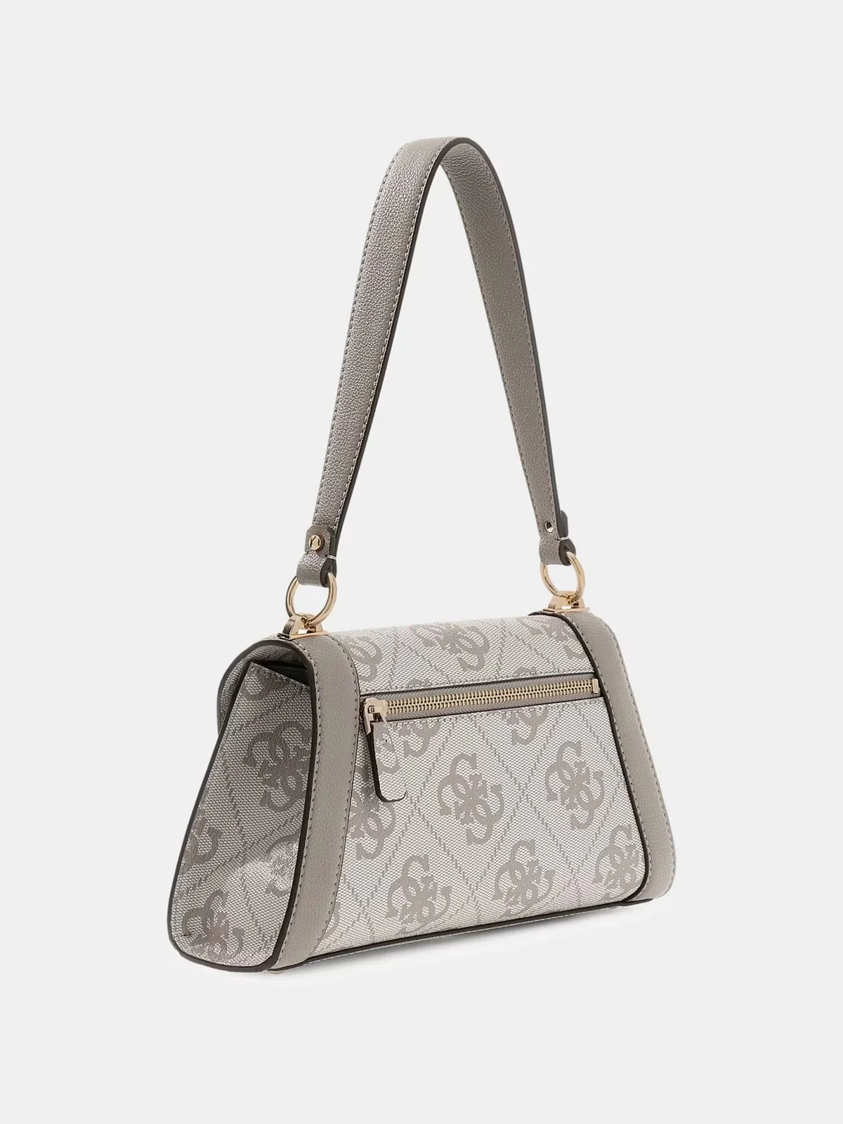 GUESS Borsa Donna KARNILLA LOGO FLAP SHLDR BAG HWOS99 01190 DKO DARK TAUPE LOGO - Image 5