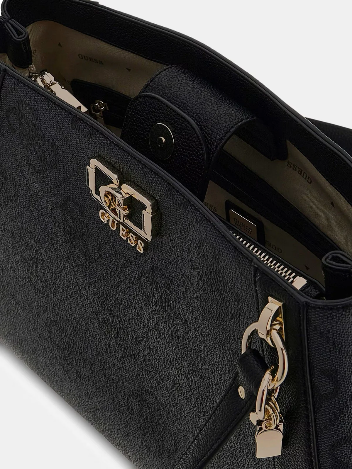 GUESS Borsa Donna KARNILLA LOGO GFRIEND CARRYALL HWOS99 01220 CLO COAL LOGO - Image 4