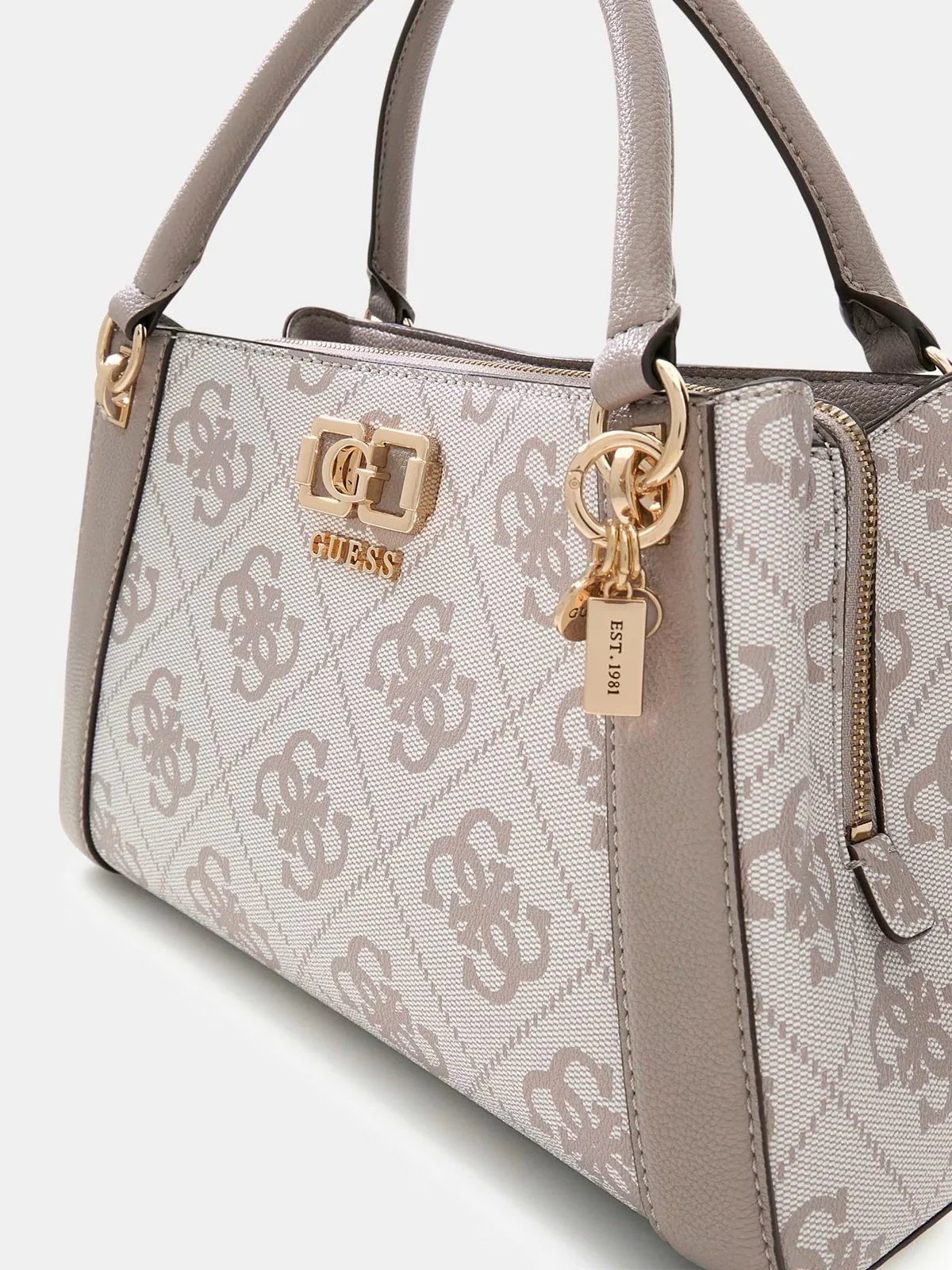 GUESS Borsa Donna KARNILLA LOGO GFRIEND SATHEL HWOS99 01060 DKO DARK TAUPE LOGO - Image 5
