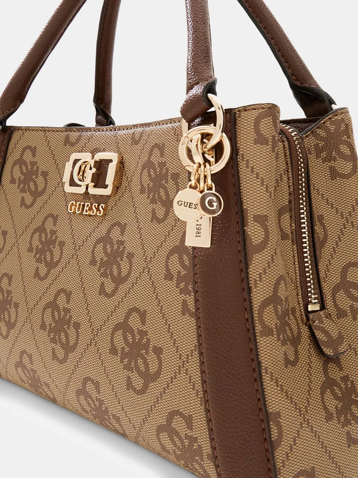 GUESS Borsa Donna KARNILLA LOGO GFRIEND SATHEL HWOS99 01060 LGW LATTE LOGO/BROWN - Image 7