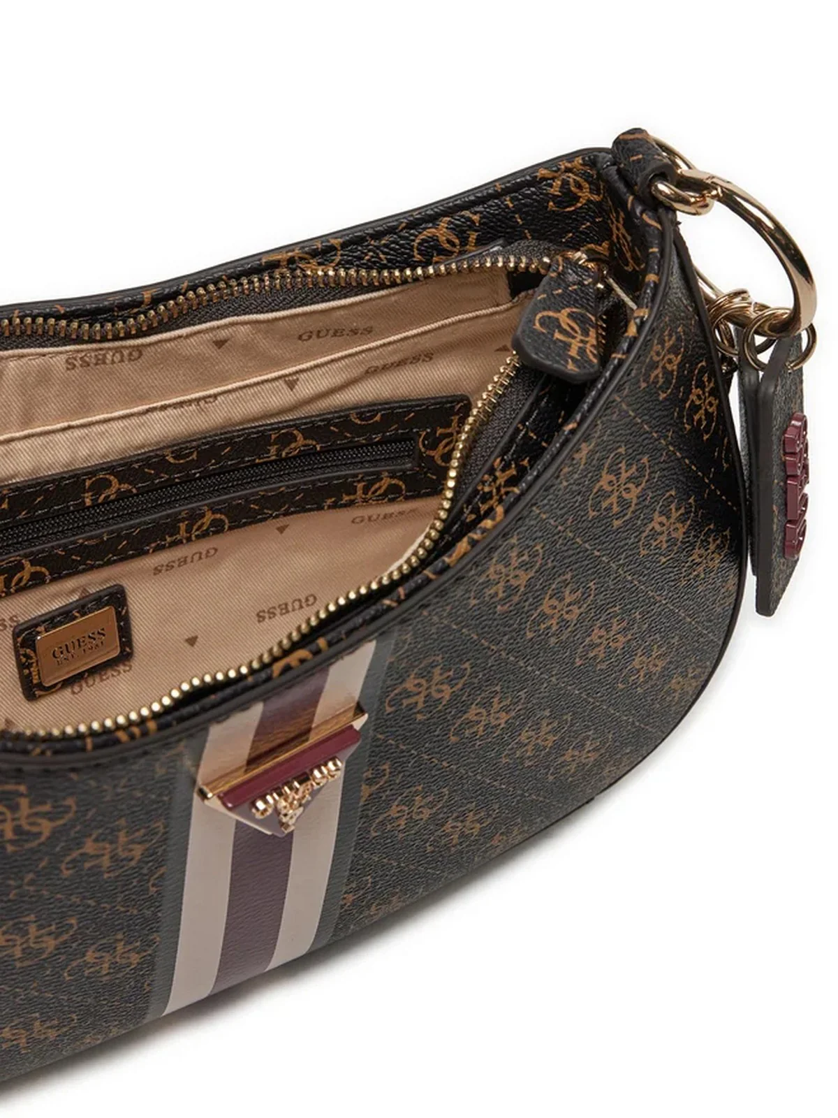 GUESS Borsa Donna Katey Flap Shoulder HWQS78 79180 BNL Marrone - Image 4