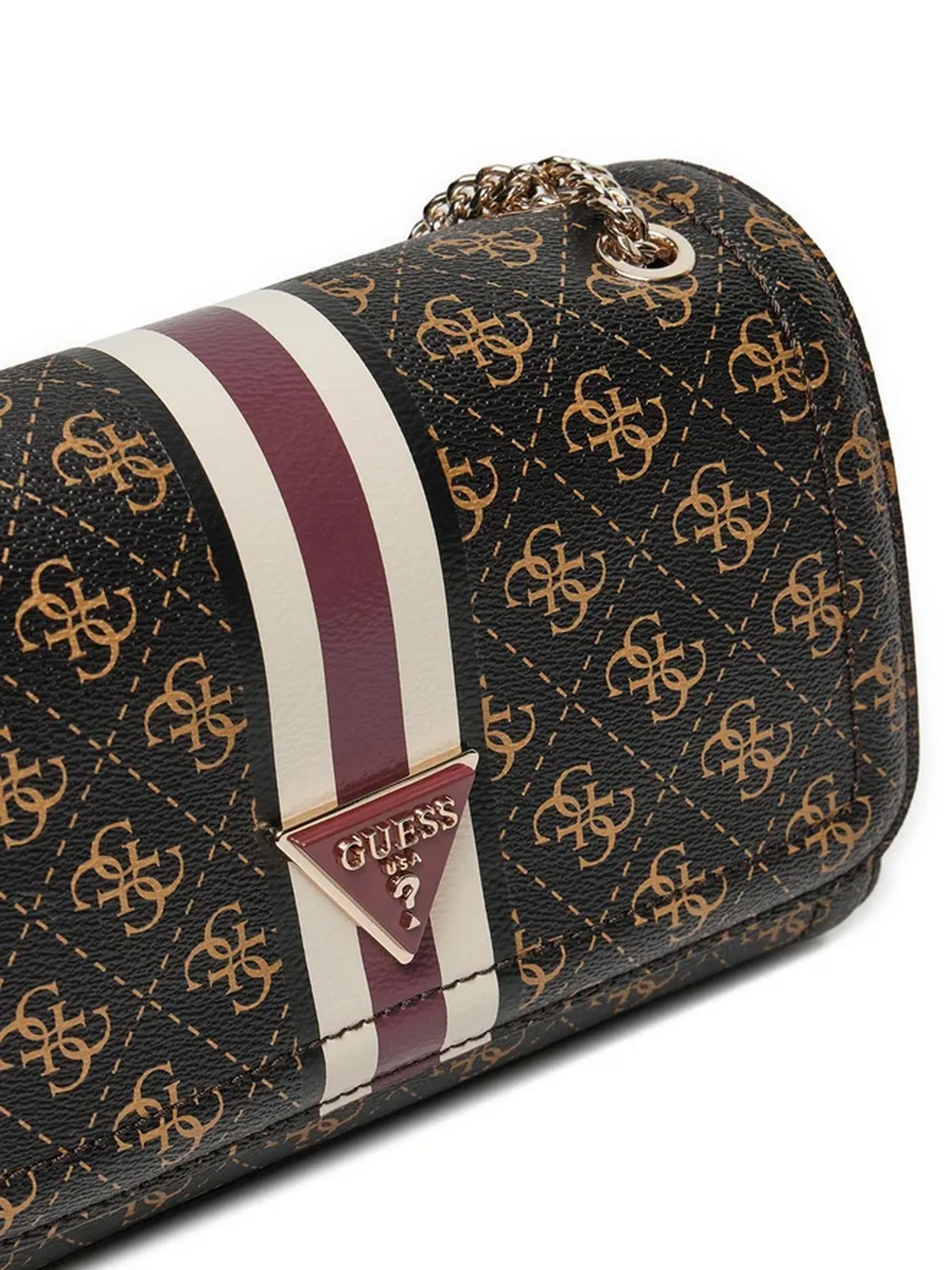GUESS Borsa Donna Katey Flap Shoulder HWQS78 79210 BNL Marrone - Image 2