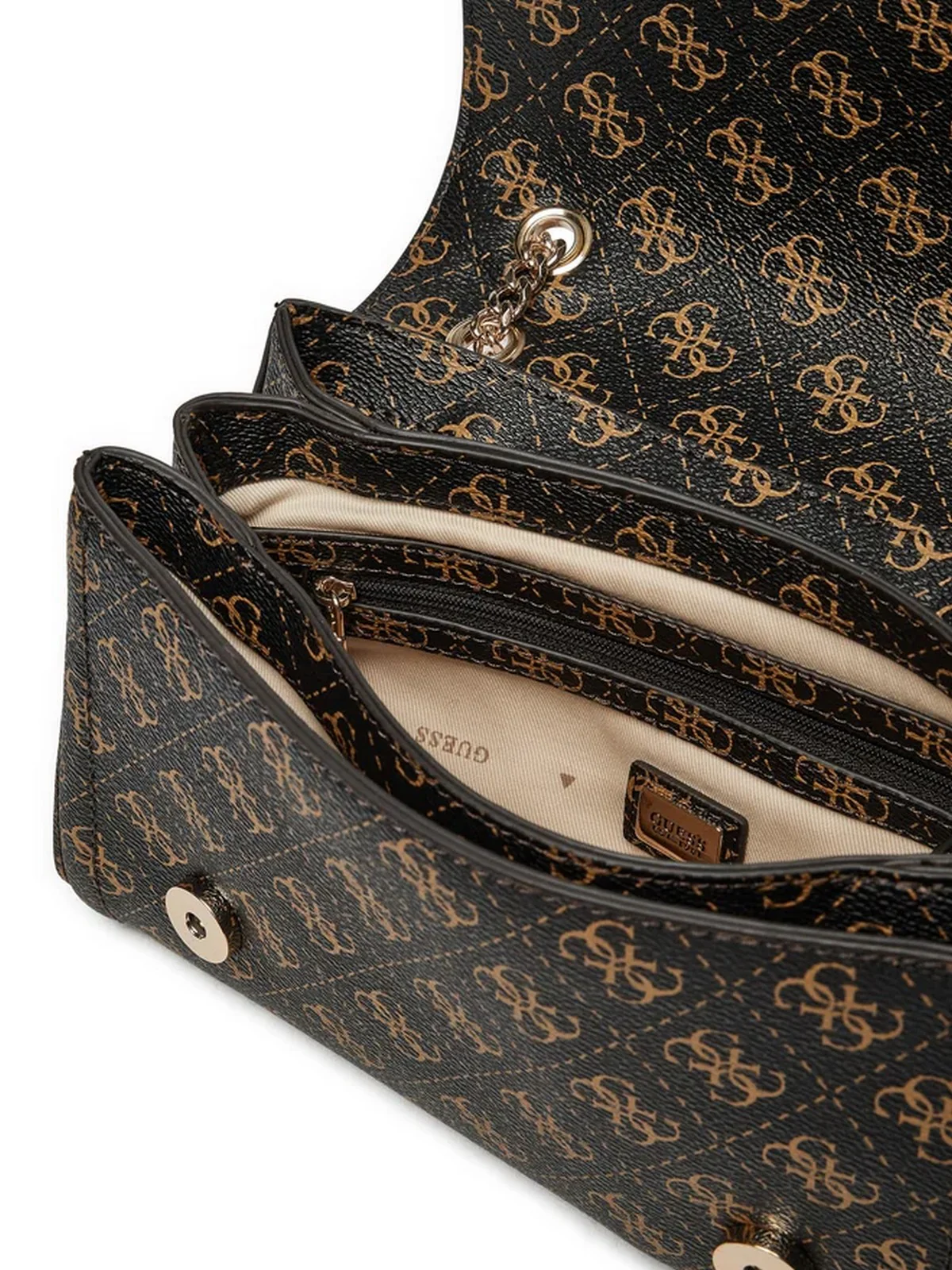 GUESS Borsa Donna Katey Flap Shoulder HWQS78 79210 BNL Marrone - Image 4