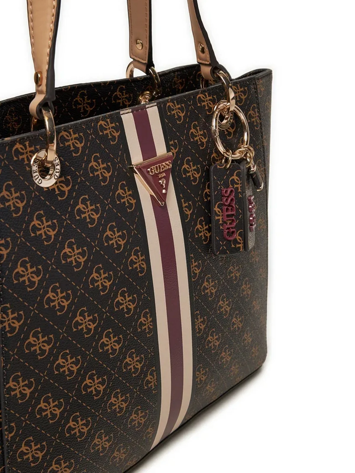 GUESS Borsa Donna Katey Flap Shoulder HWQS78 79250 BNL Marrone - Image 2