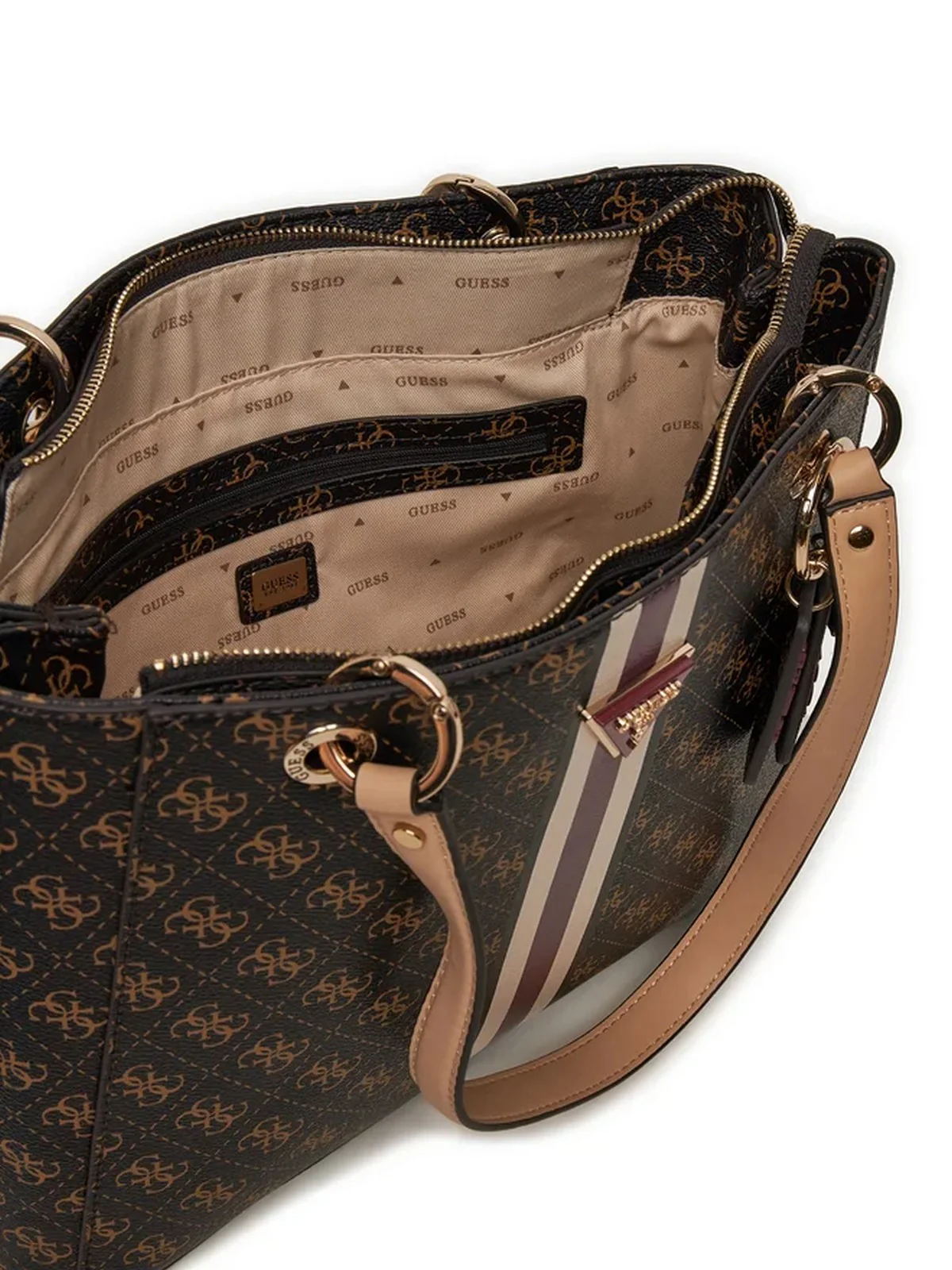 GUESS Borsa Donna Katey Flap Shoulder HWQS78 79250 BNL Marrone - Image 4
