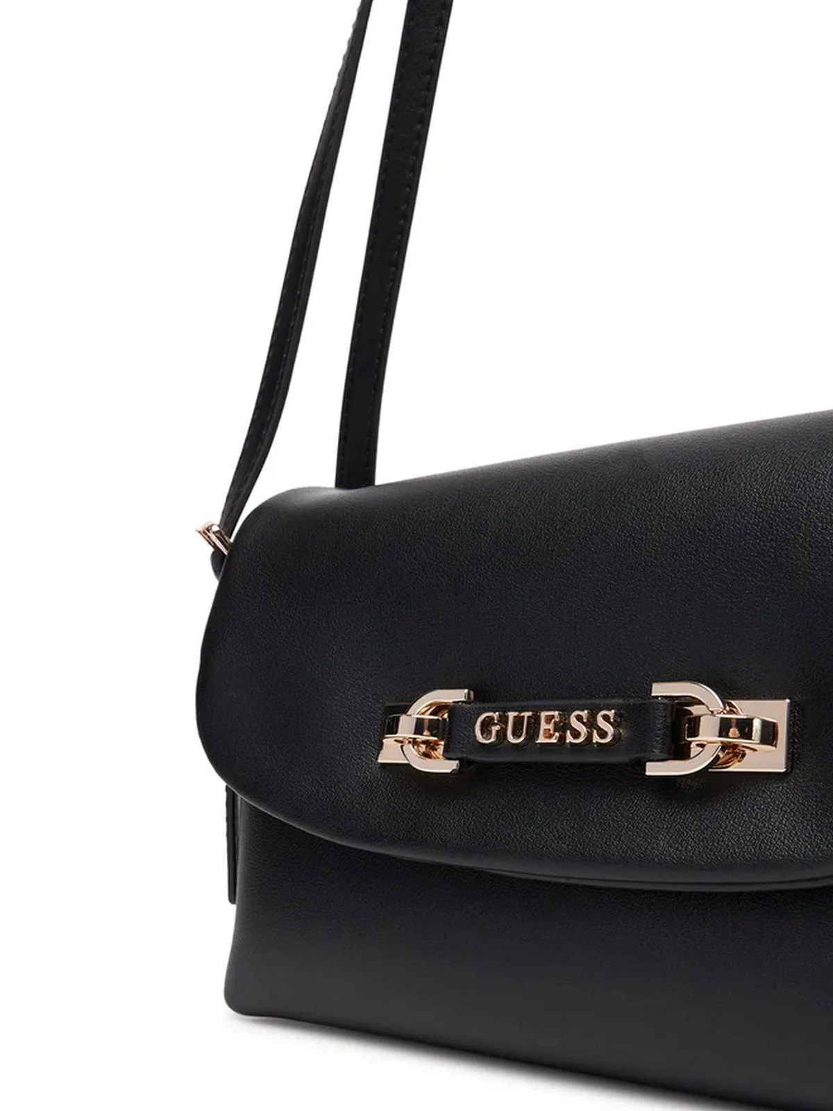 GUESS Borsa Donna LEFIA FLAP SHOULDER BAG HWBG96 44190 BLA BLACK - Image 3