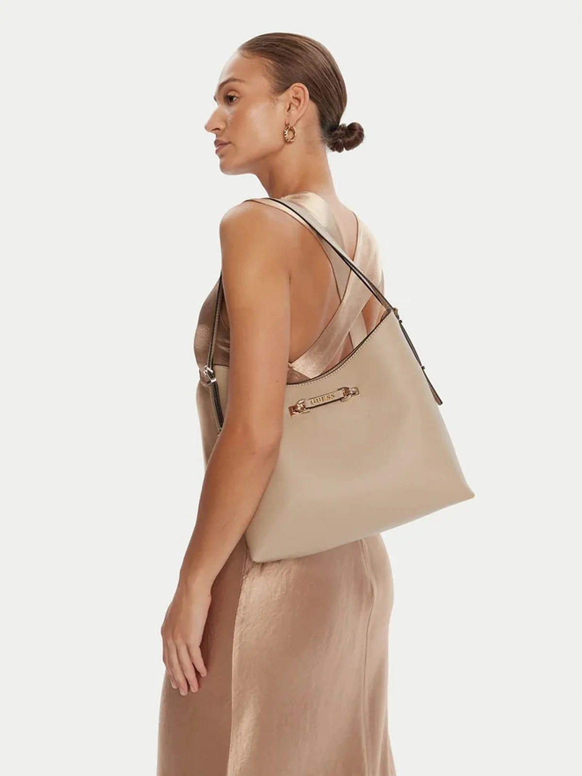 GUESS Borsa Donna LEFIA LARGE HOBO HWBG96 44020 SIT SIMPLY TAUPE - Image 2