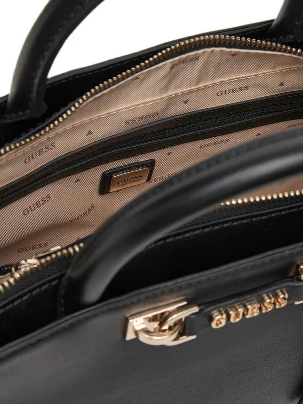 GUESS Borsa Donna LEFIA LUXURY SATCHEL HWBG96 44060 BLA BLACK - Image 5