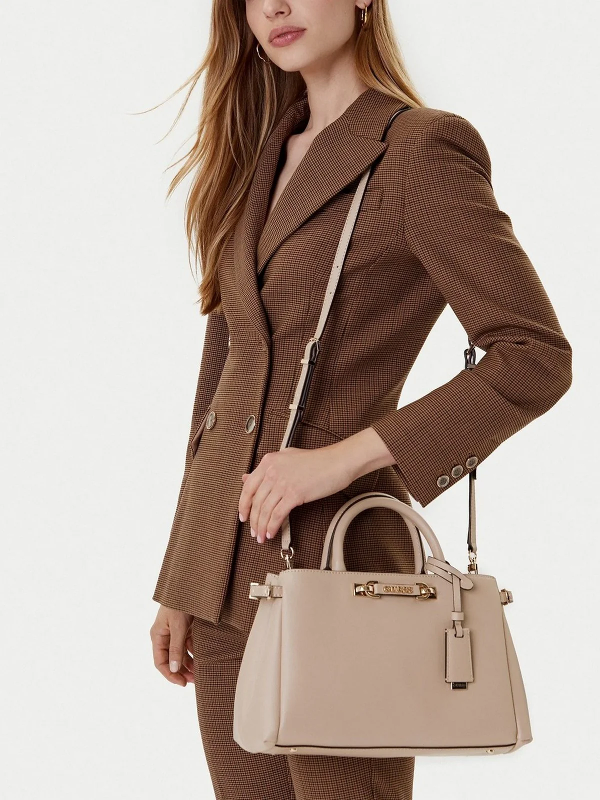 GUESS Borsa Donna LEFIA LUXURY SATCHEL HWBG96 44060 SIT SIMPLY TAUPE - Image 2