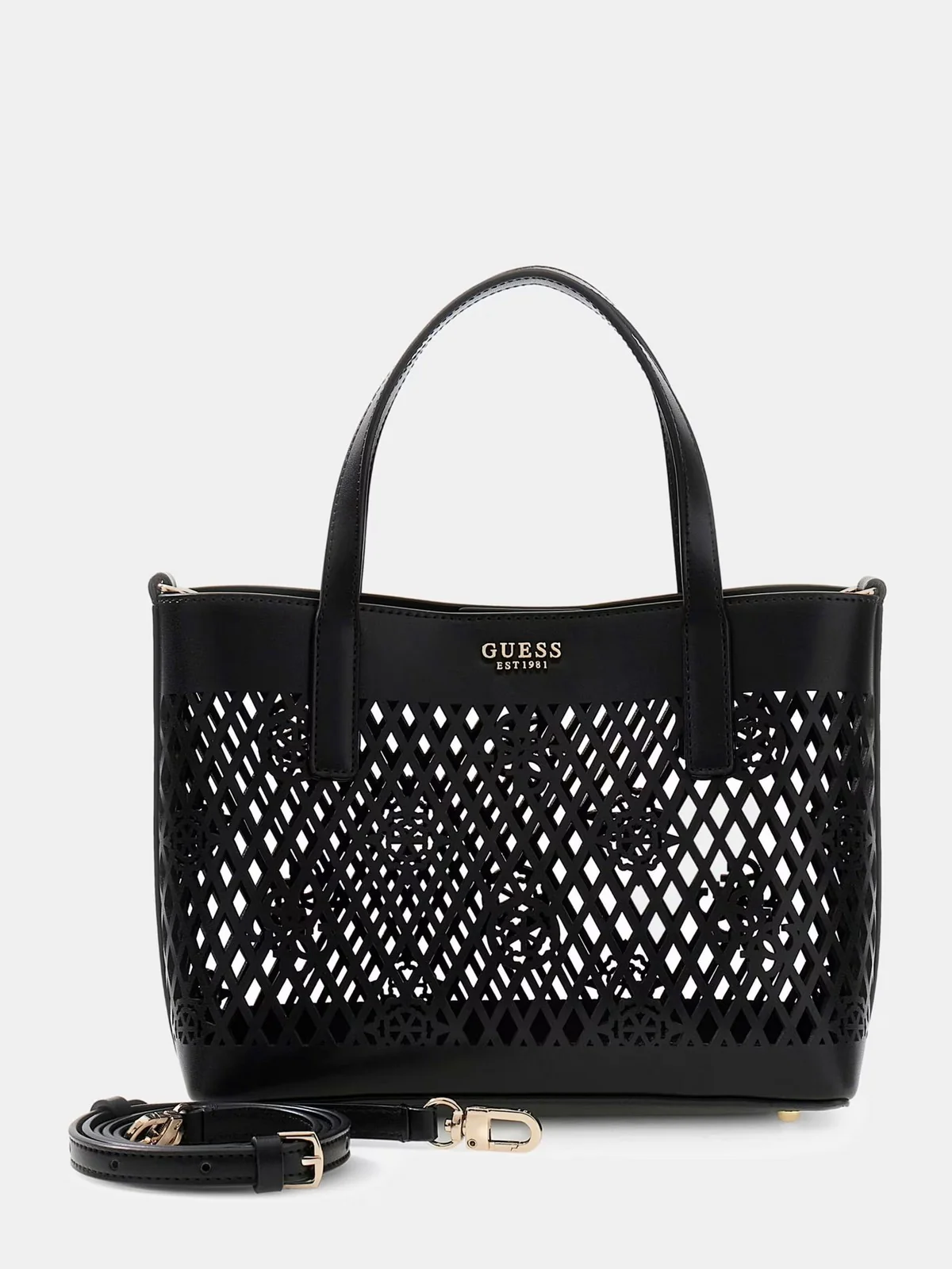 GUESS Borsa Donna LETTY 2 IN 1 MINI TOTE HWPG99 11750 BLA BLACK - Image 3