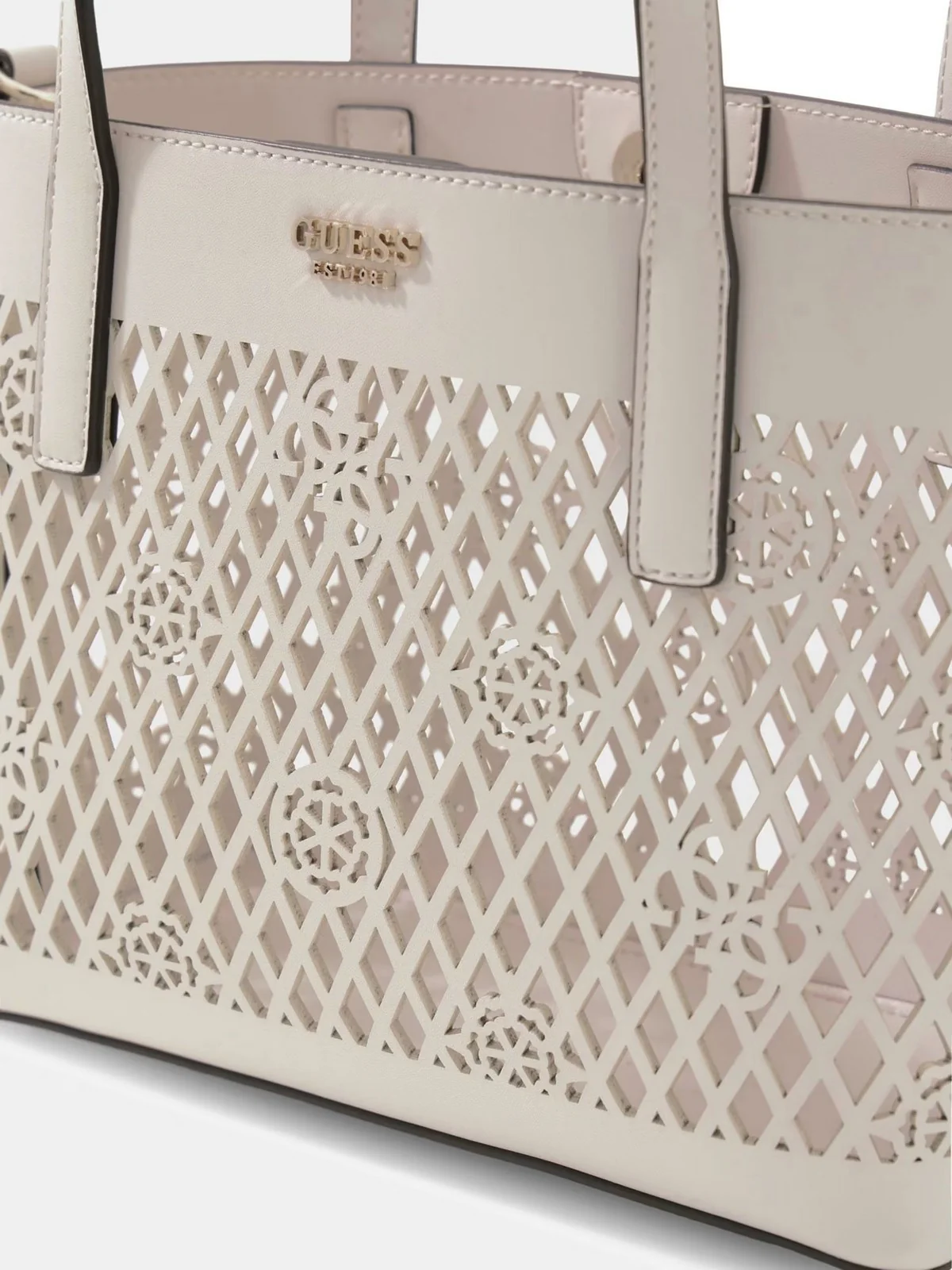 GUESS Borsa Donna LETTY 2 IN 1 MINI TOTE HWPG99 11750 OFF off white - Image 2