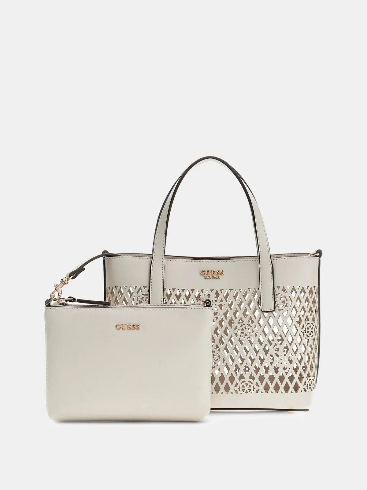 GUESS Borsa Donna LETTY 2 IN 1 MINI TOTE HWPG99 11750 OFF off white - Image 5