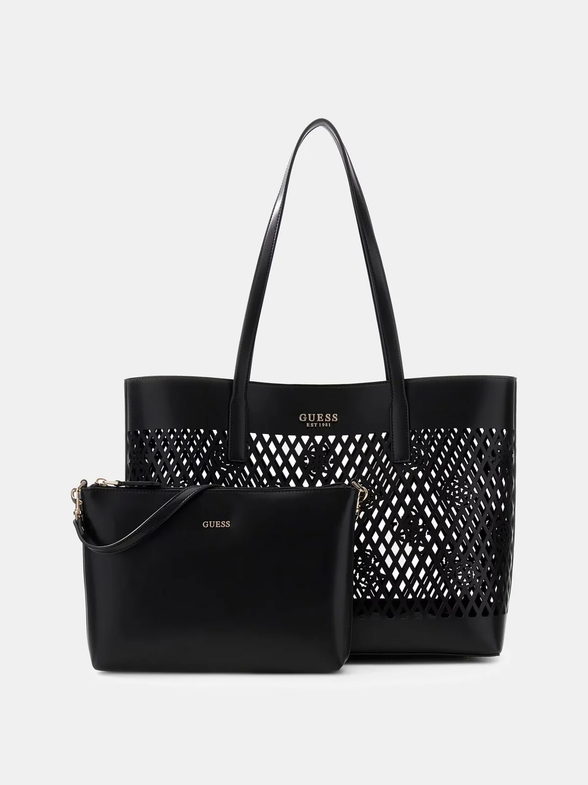 GUESS Borsa Donna LETTY 2 IN 1 TOTE HWPG99 11240 BLA BLACK - Image 3