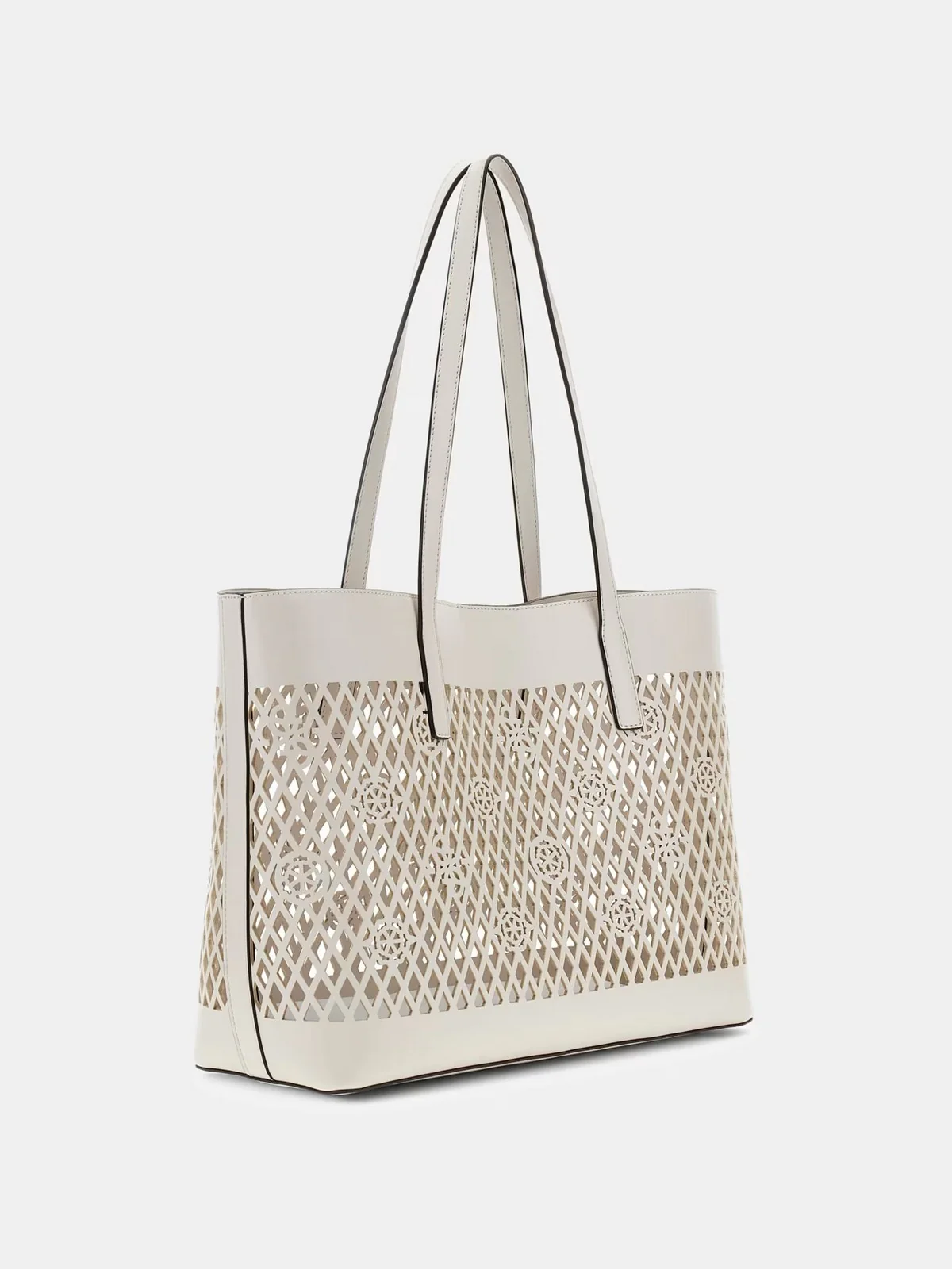GUESS Borsa Donna LETTY 2 IN 1 TOTE HWPG99 11240 OFF off white - Image 4