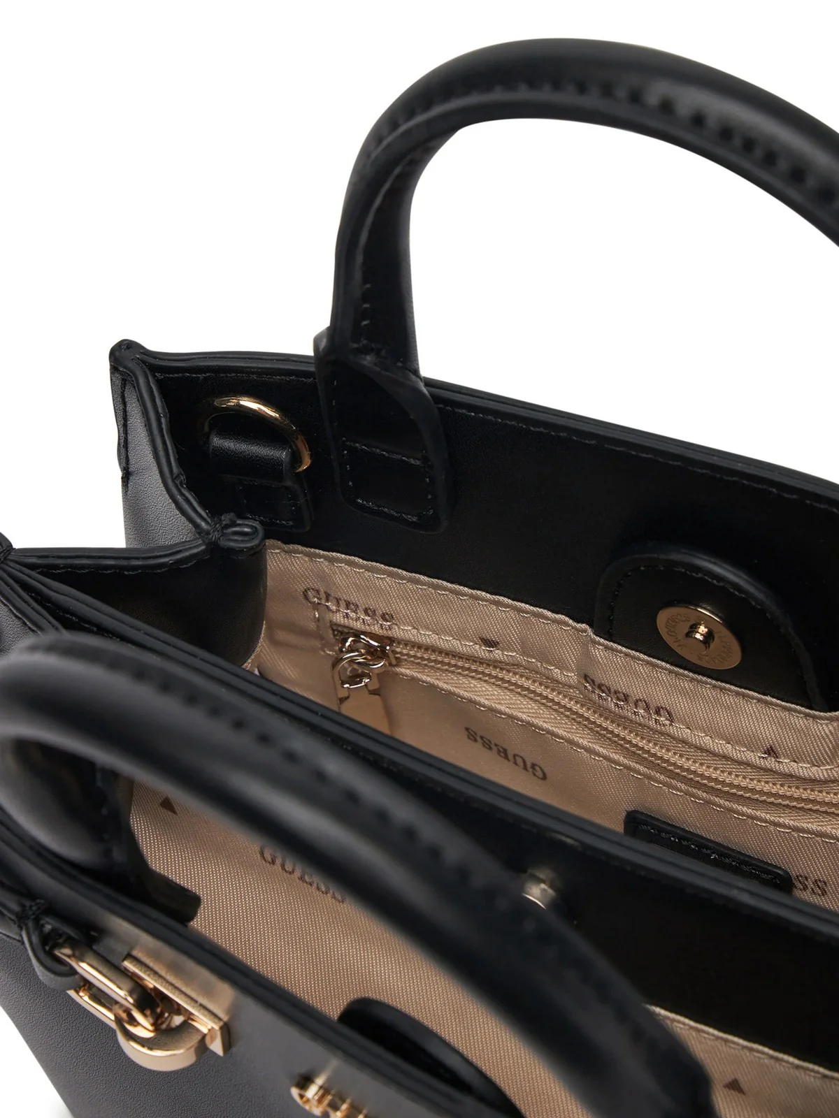 GUESS Borsa Donna LORELEI MINI SATCHEL HWVG96 39760 BLA Nero - Image 4