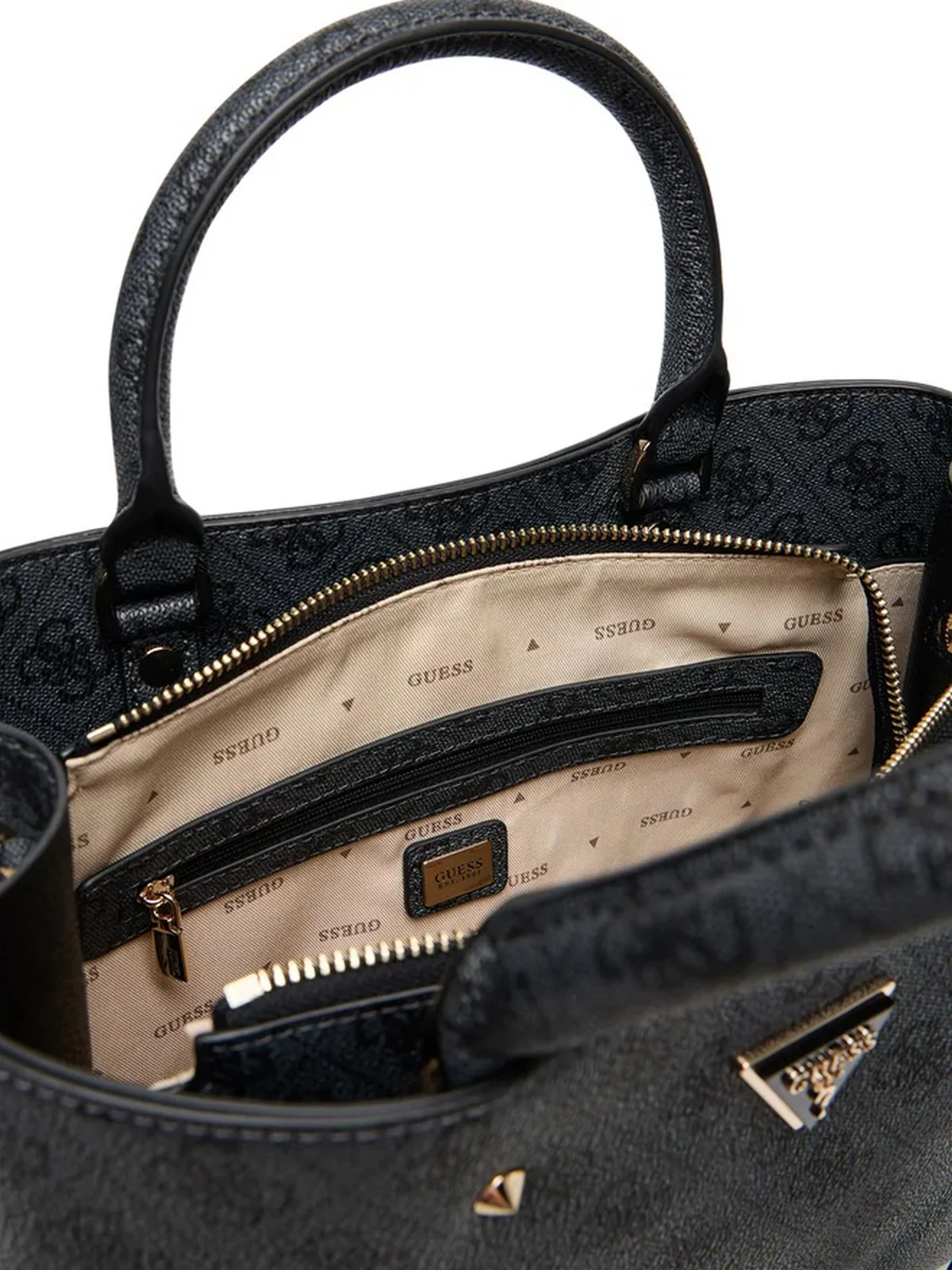 GUESS Borsa Donna MERIDIAN II GIRLFRIEND SATCHEL HWSG69 74060 CLO COAL LOGO - Image 5