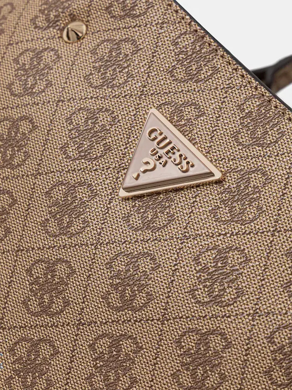 GUESS Borsa Donna MERIDIAN II GIRLFRIEND SATCHEL HWSG69 74060 LTL LATTE LOGO - Image 3