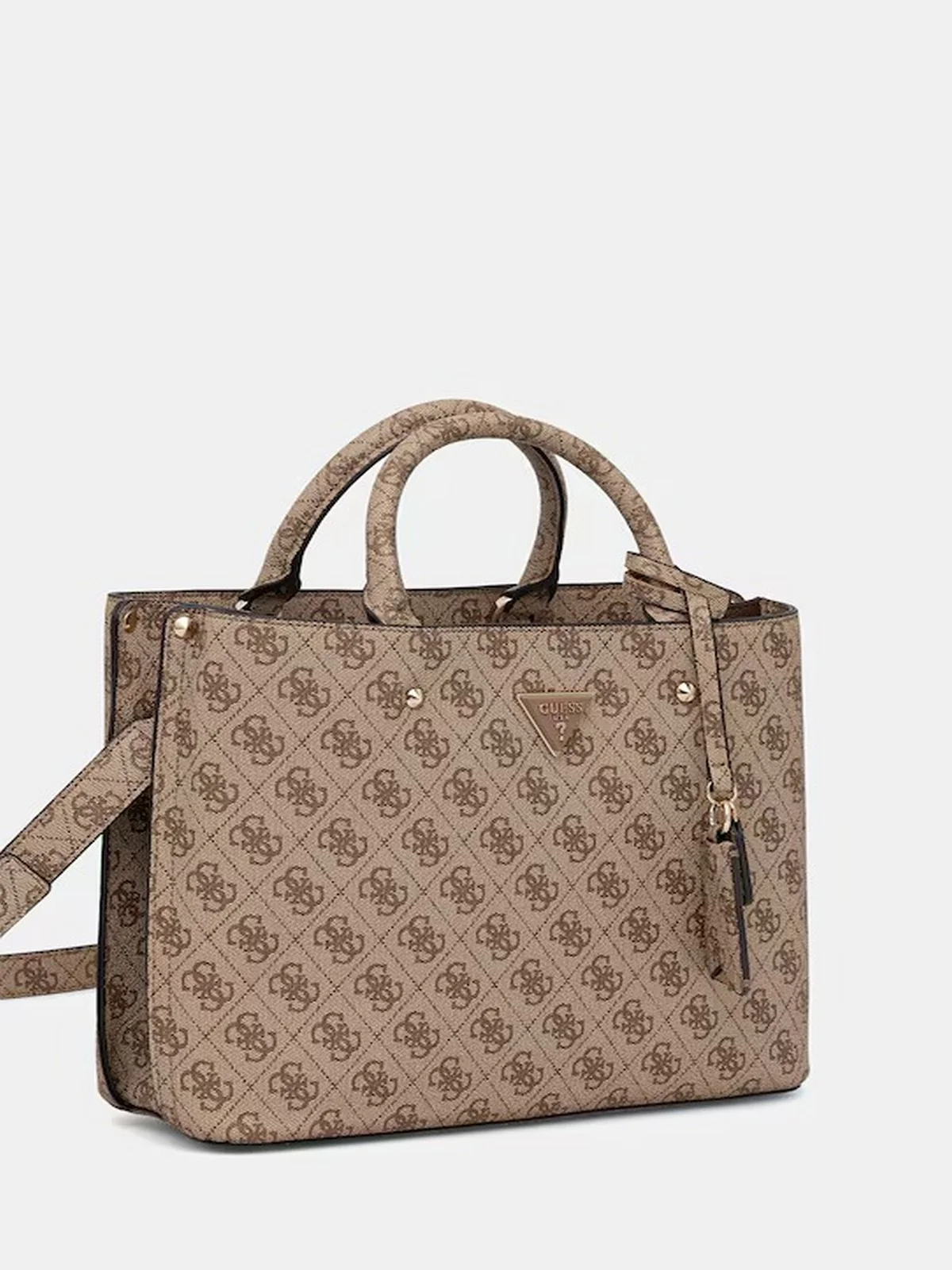 GUESS Borsa Donna MERIDIAN II GIRLFRIEND SATCHEL HWSG69 74060 LTL LATTE LOGO - Image 4