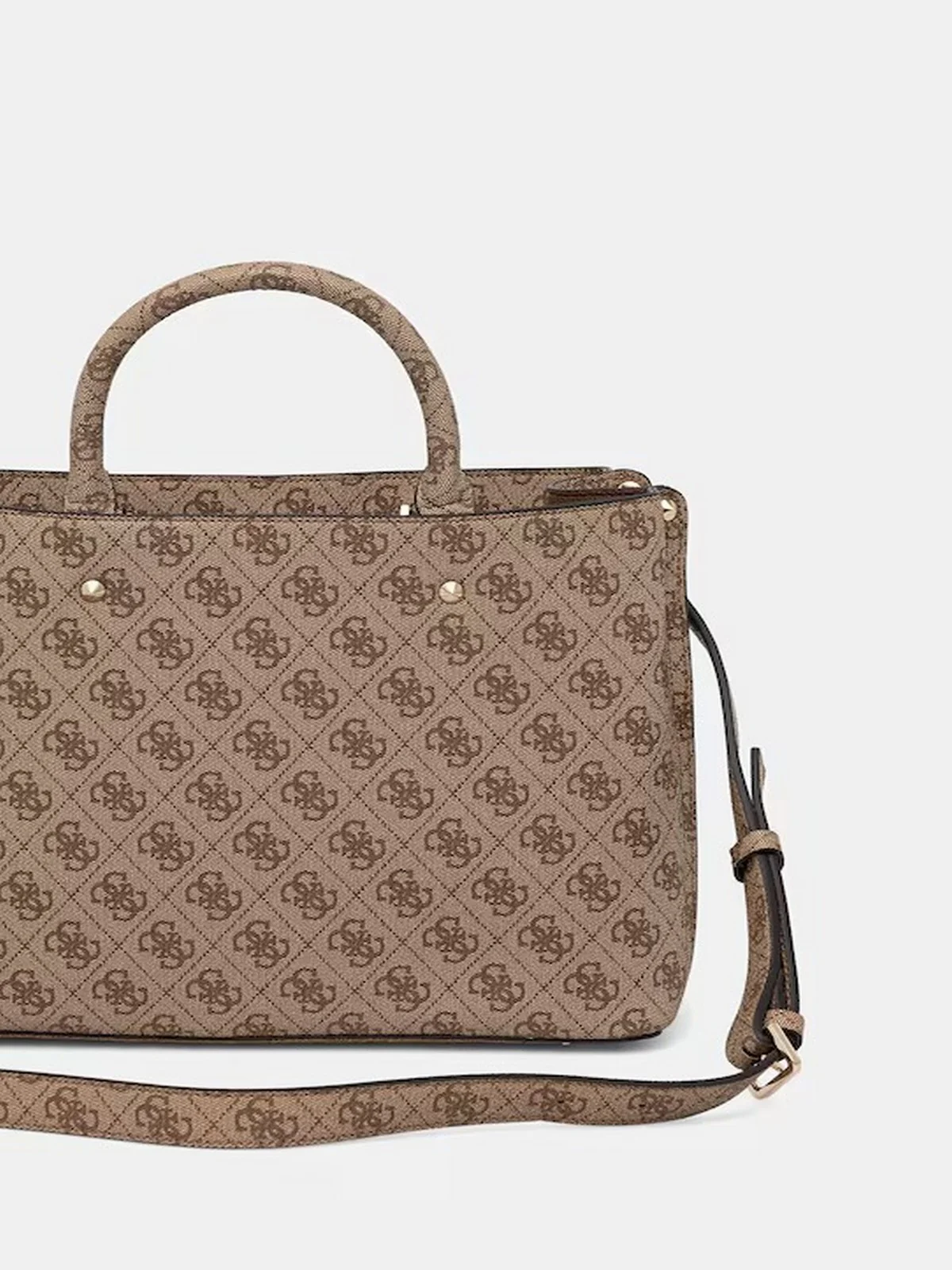 GUESS Borsa Donna MERIDIAN II GIRLFRIEND SATCHEL HWSG69 74060 LTL LATTE LOGO - Image 5