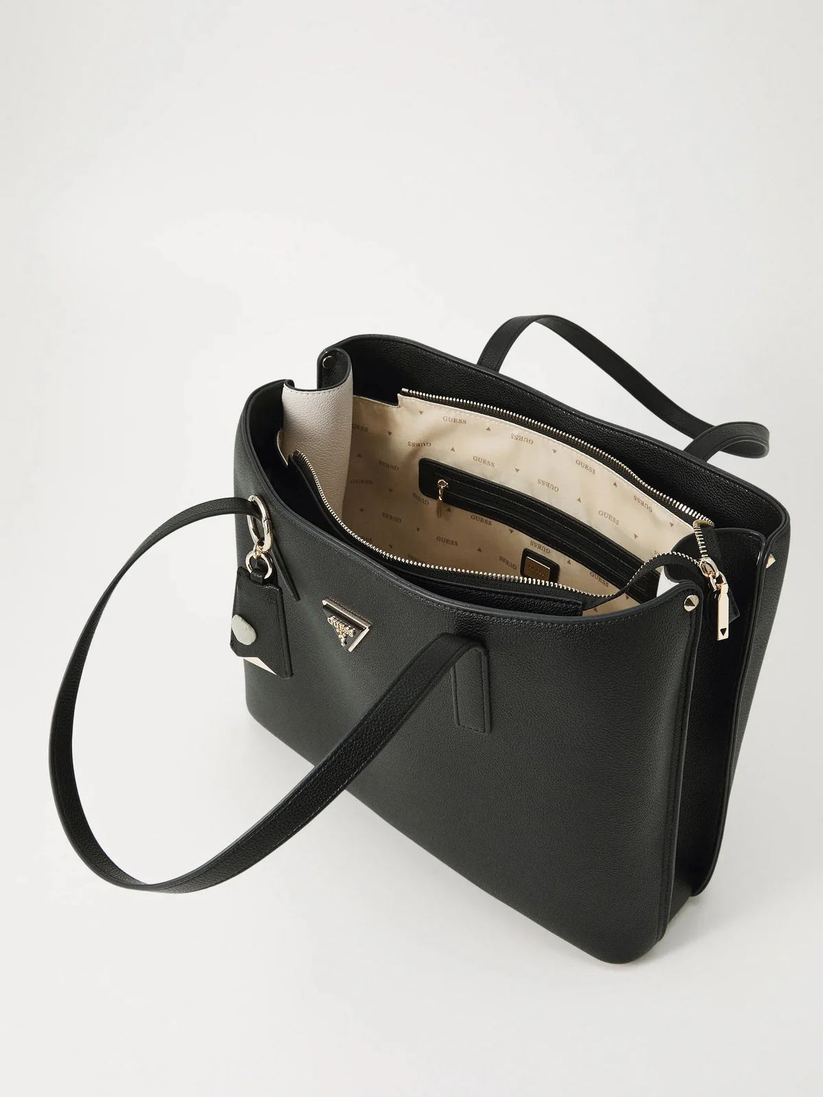GUESS Borsa Donna MERIDIAN II GIRLFRIEND TOTE HWBG69 74230 BLA BLACK - Image 4