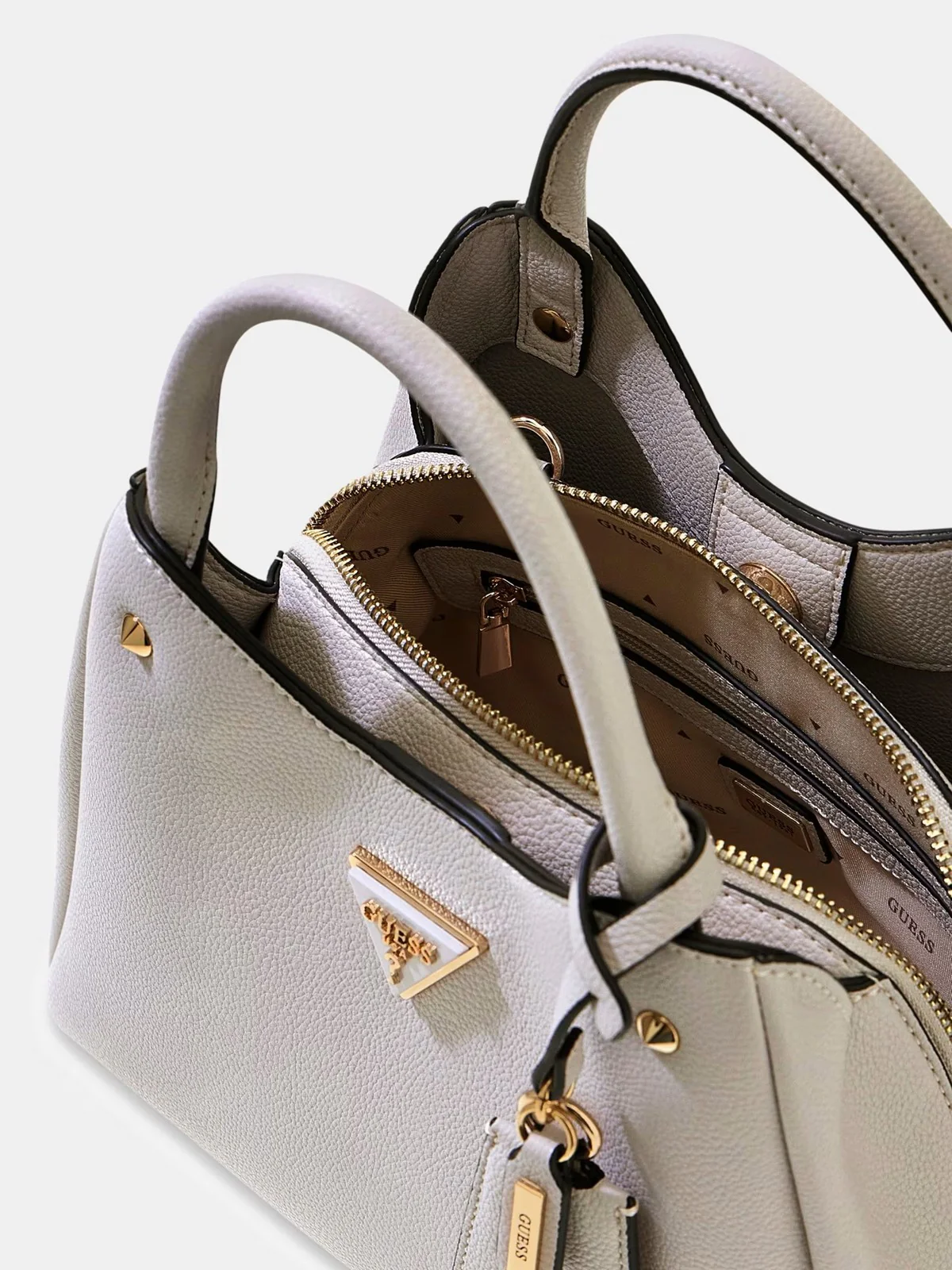 GUESS Borsa Donna MERIDIAN II SML GFRND CARRYALL HWBG69 74050 IVO IVORY - Image 4
