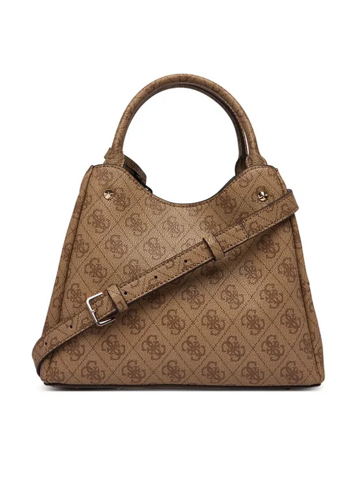 GUESS Borsa Donna MERIDIAN II SML GFRND CARRYALL HWSG69 74050 LTL LATTE LOGO - Image 4