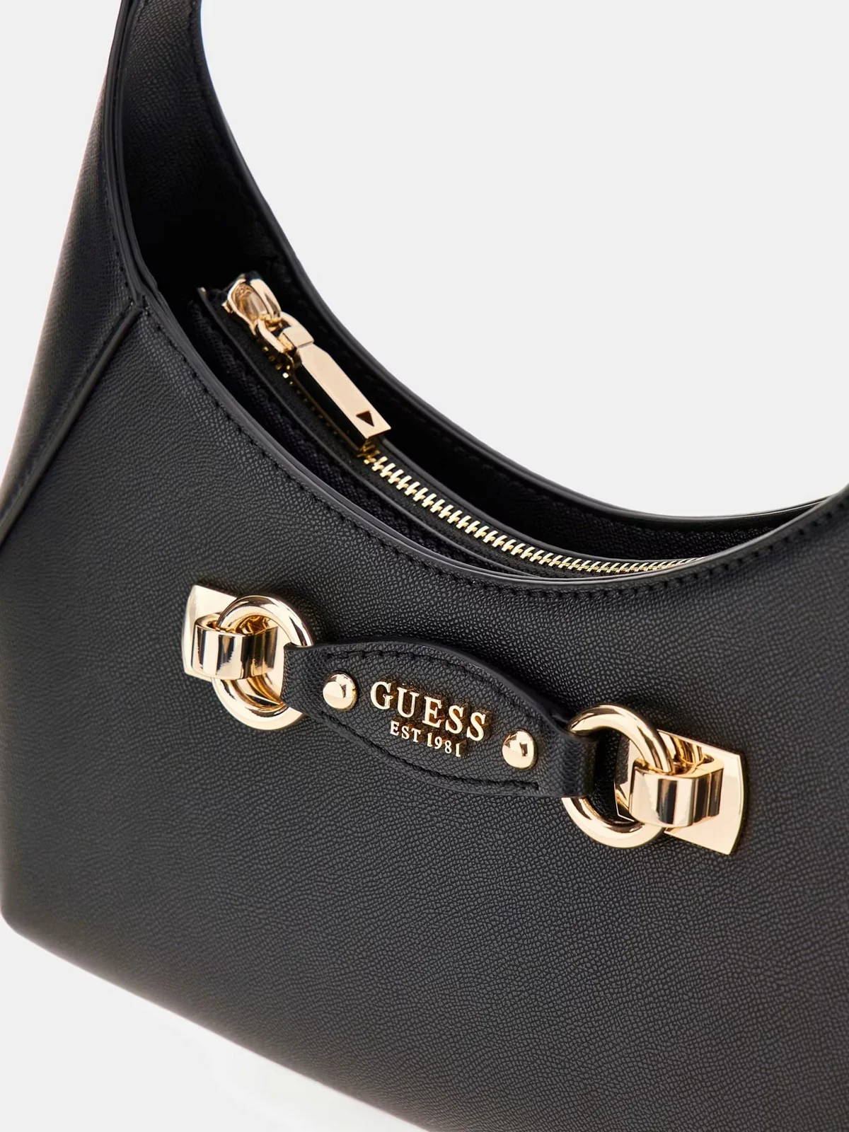 GUESS Borsa Donna MIMINA TOP ZIP SHOULDER BAG HWBG80 15180 BLA BLACK - Image 6