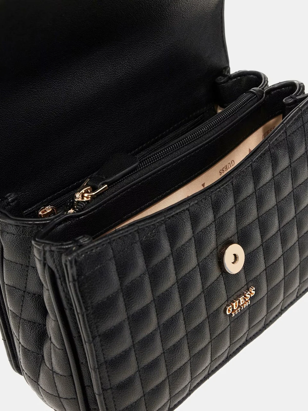 GUESS Borsa Donna NADIRA CONVERTIBLE XBODY FLAP HWQG84 24210 BLA BLACK - Image 4