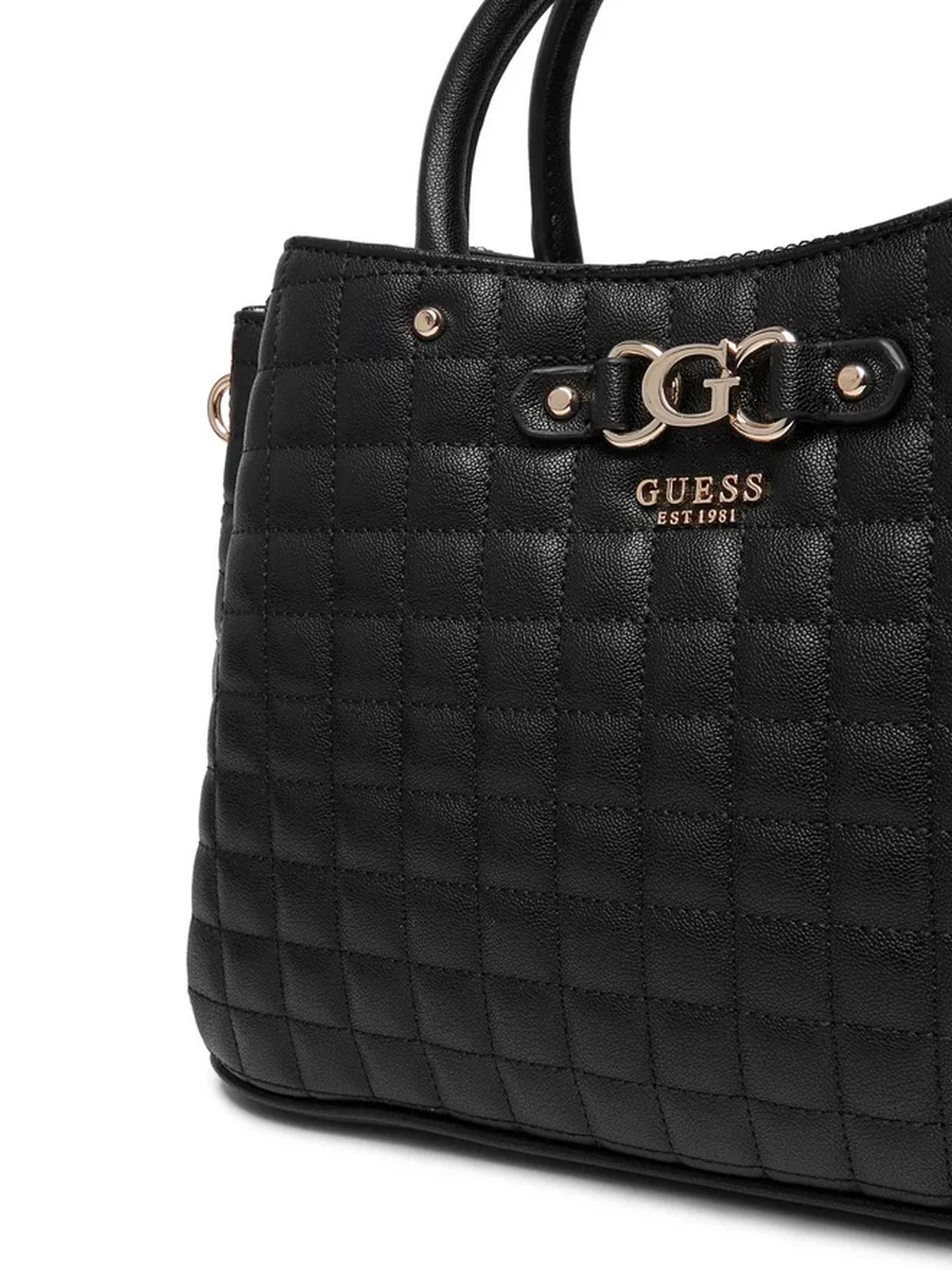 GUESS Borsa Donna NADIRA GIRLFRIEND SATCHEL HWQG84 24060 BLA BLACK - Image 2