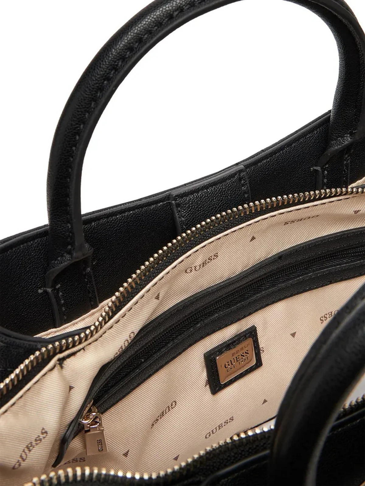 GUESS Borsa Donna NADIRA GIRLFRIEND SATCHEL HWQG84 24060 BLA BLACK - Image 4