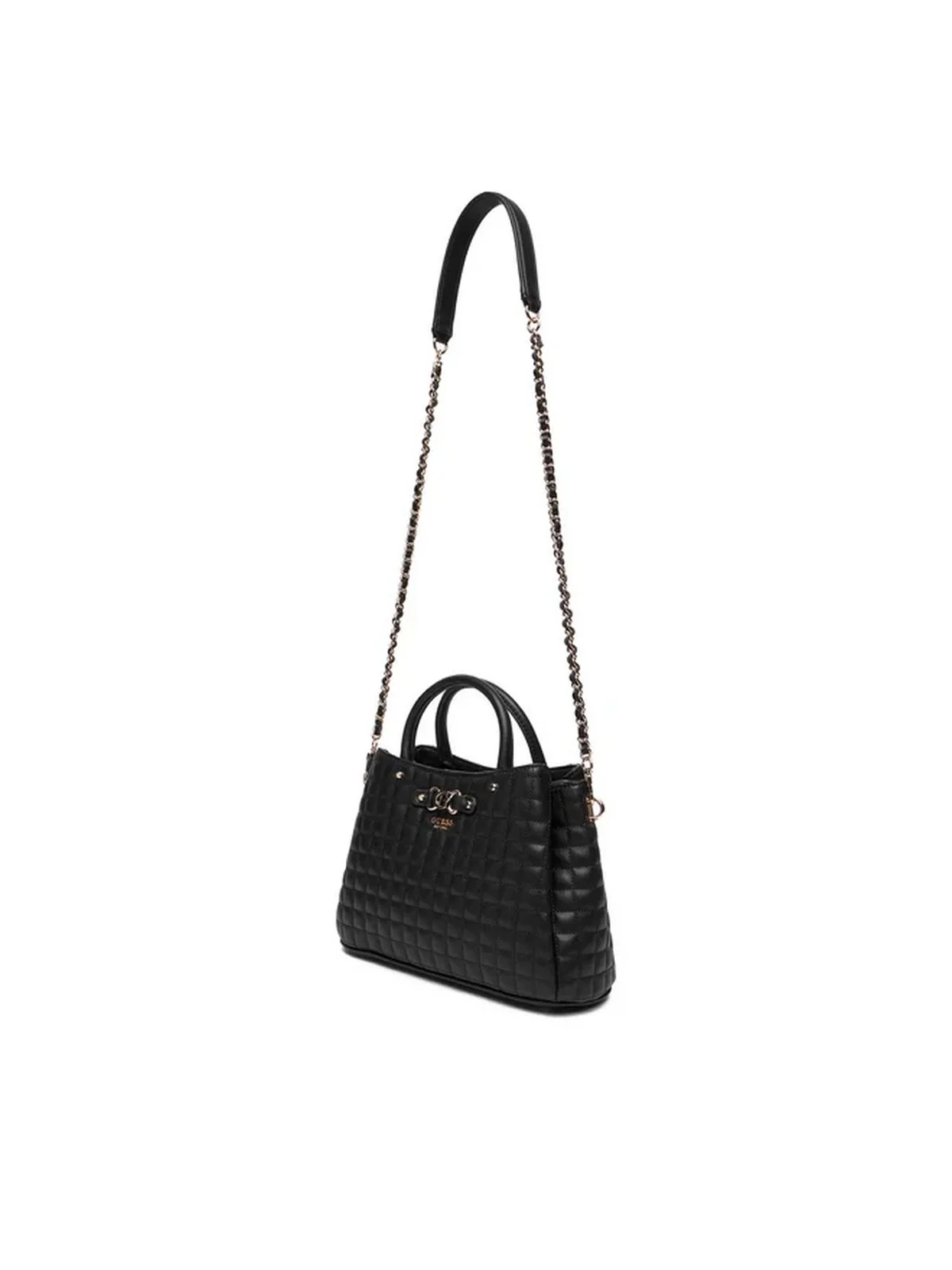 GUESS Borsa Donna NADIRA GIRLFRIEND SATCHEL HWQG84 24060 BLA BLACK - Image 5