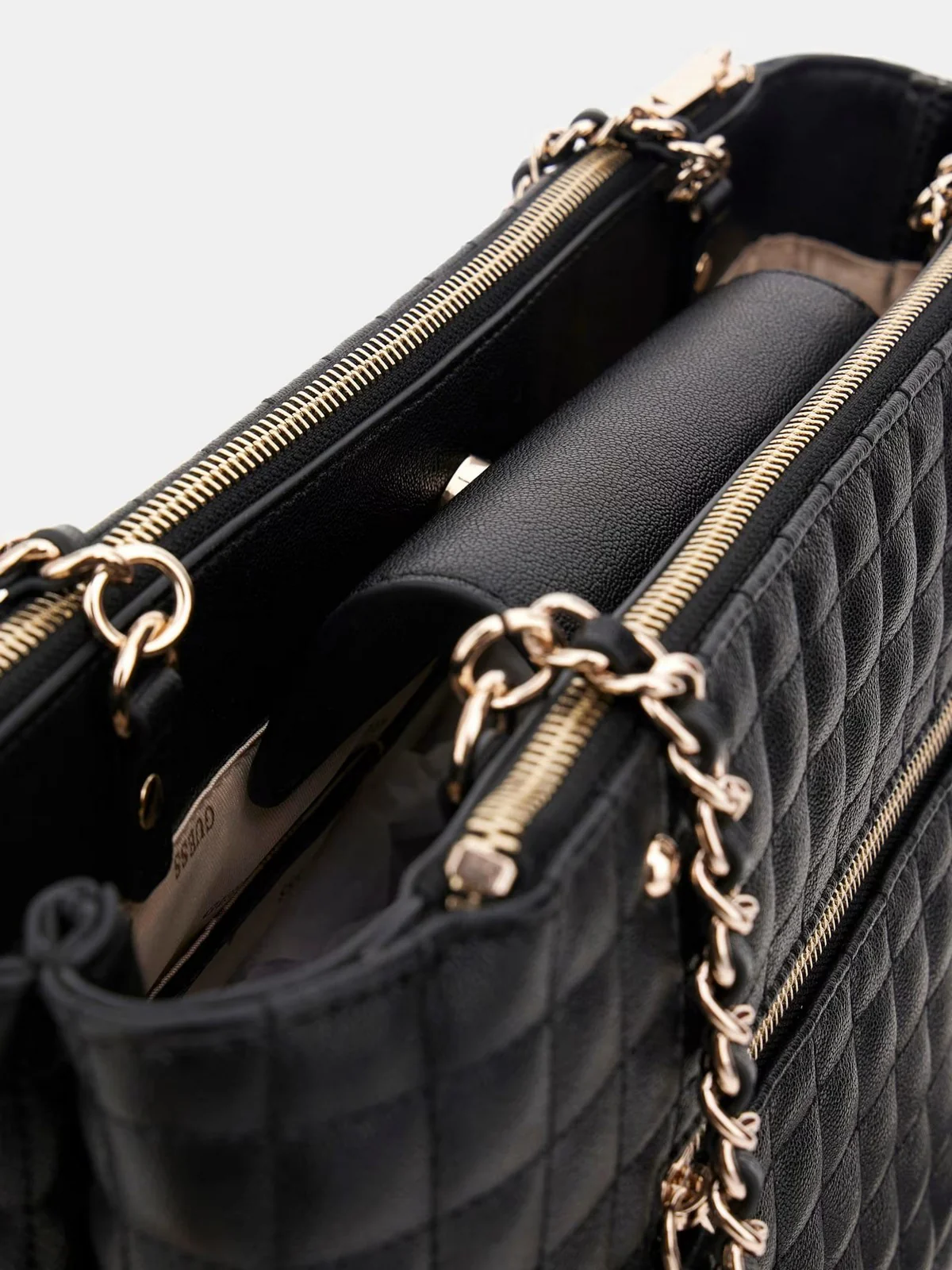 GUESS Borsa Donna NADIRA STATUS TOTE HWQG84 24220 BLA BLACK - Image 5