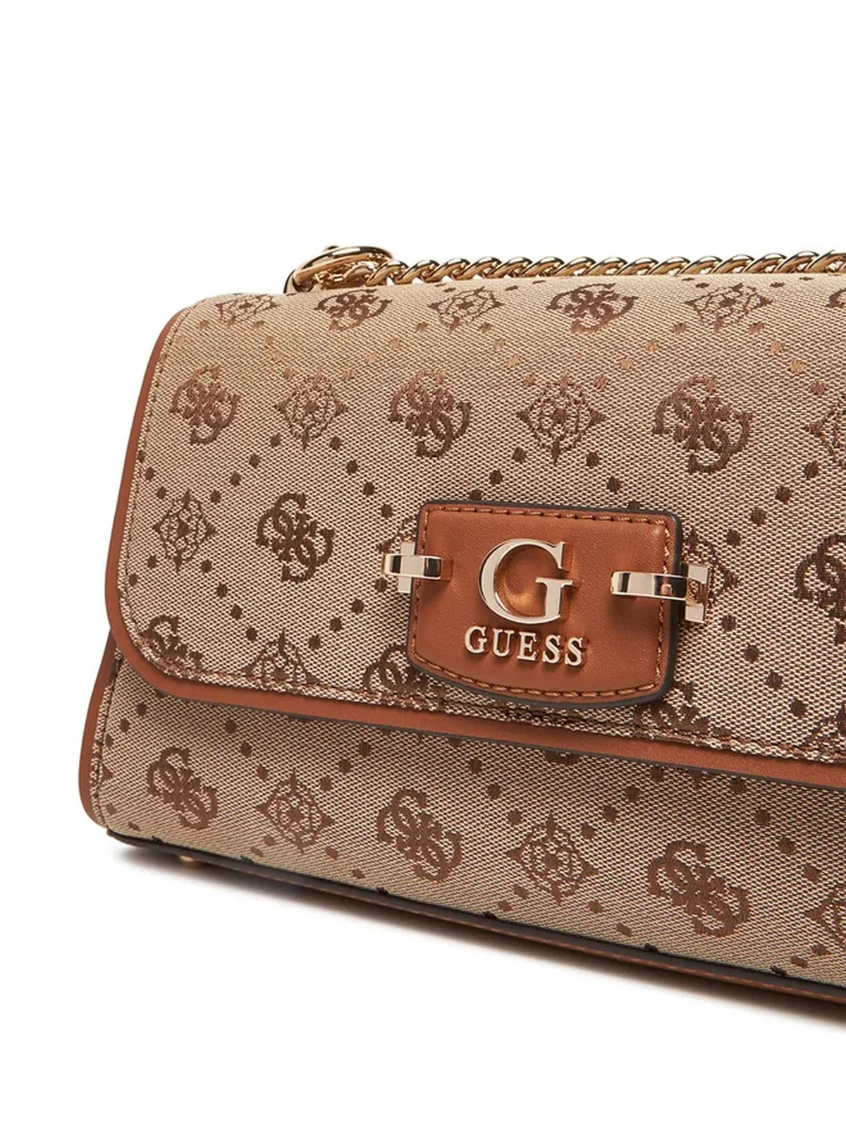 GUESS Borsa Donna NEDA CONVERTIBLE XBODY FLAP HWJP96 54210 LTL LATTE LOGO - Image 3