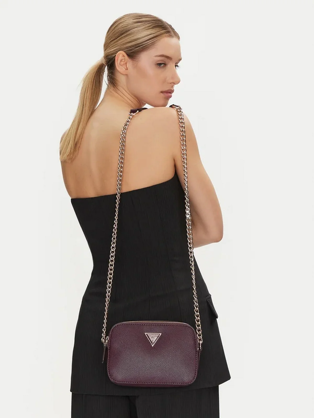 GUESS Borsa Donna NOELLE CROSSBODY CAMERA HWZG78 79140 AUB Rosso - Image 5