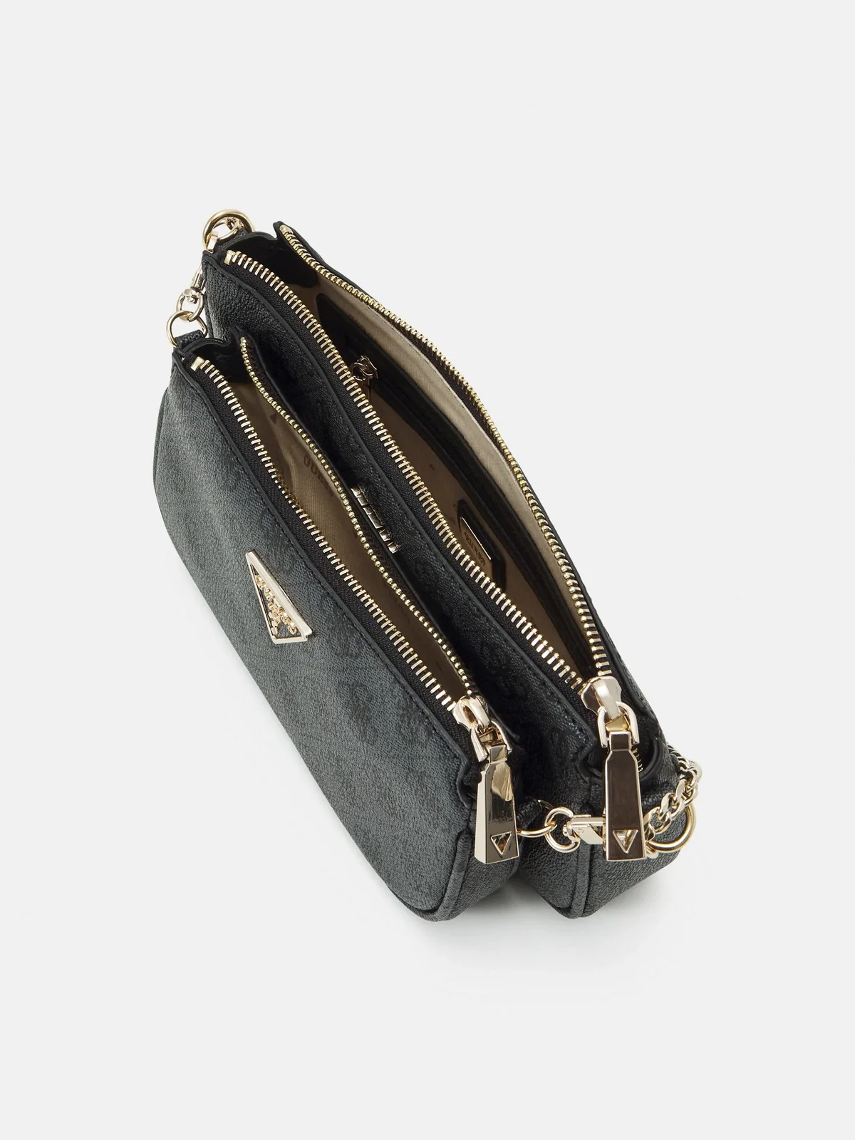 GUESS Borsa Donna NOELLE DBL POUCH CROSSBODY HWBG78 79710 CLO Grigio - Image 3