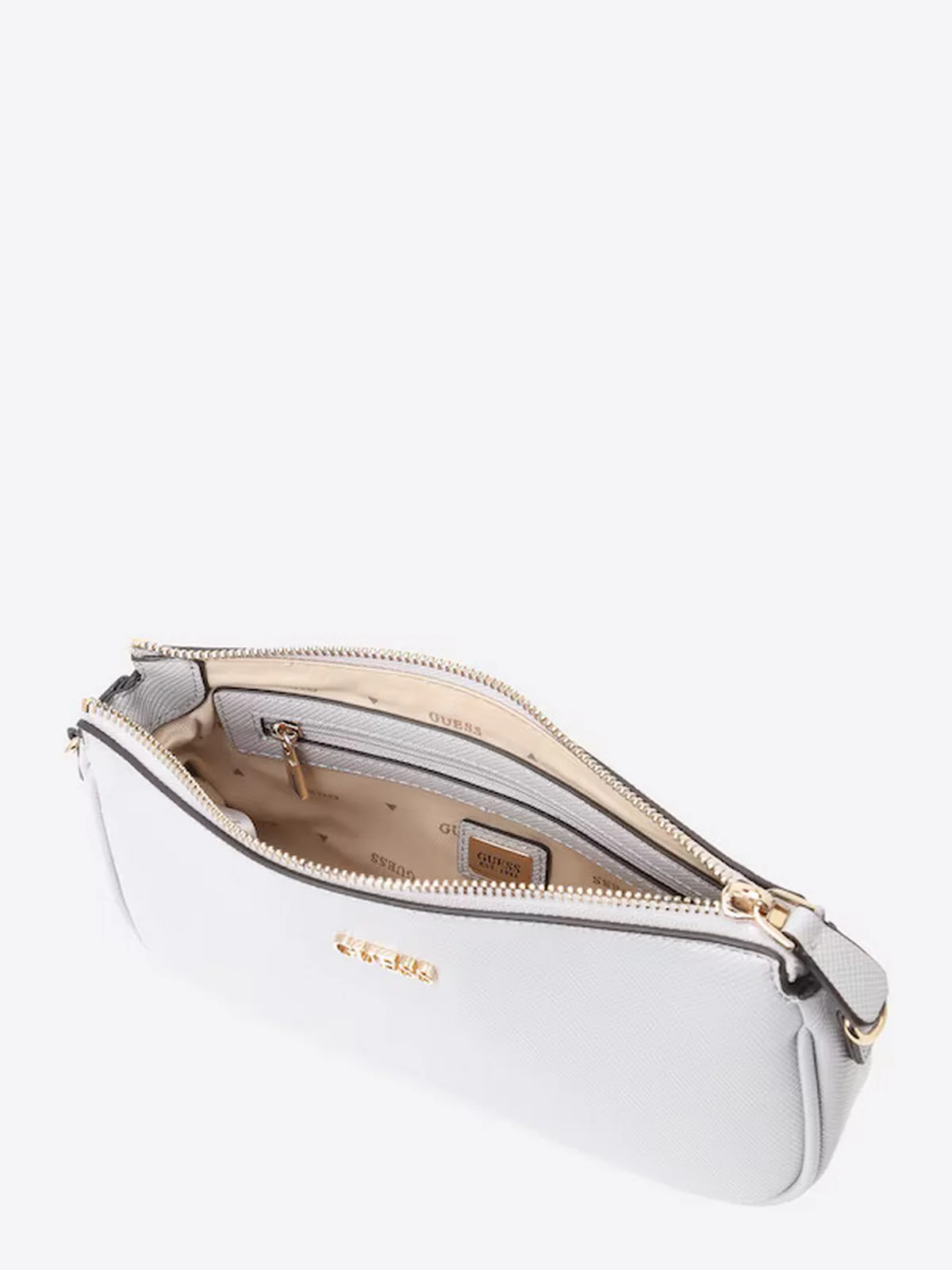 GUESS Borsa Donna NOELLE DBL POUCH CROSSBODY HWZG78 79710 LVG Grigio - Image 2
