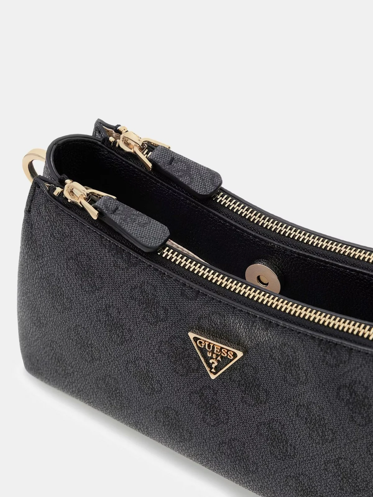 GUESS Borsa Donna NOELLE II 3 COMP SHLDR XBODY HWBG96 72730 CLO COAL LOGO - Image 4