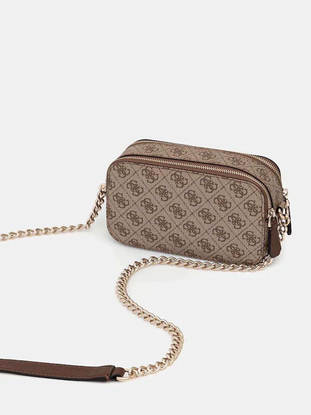 GUESS Borsa Donna NOELLE II CROSSBODY CAMERA HWBG96 72140 LGW LATTE LOGO/BROWN - Image 2