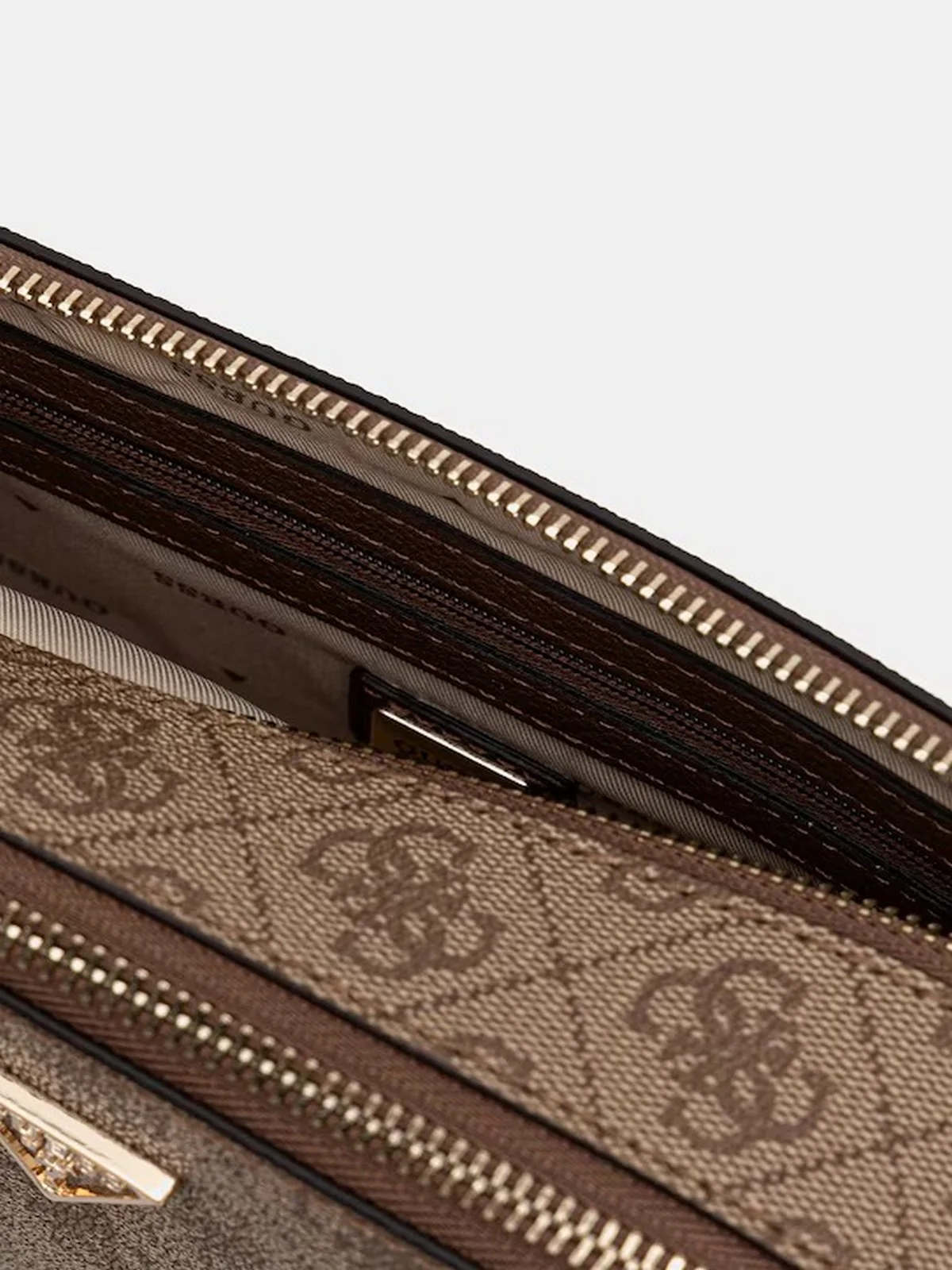 GUESS Borsa Donna NOELLE II CROSSBODY CAMERA HWBG96 72140 LGW LATTE LOGO/BROWN - Image 5