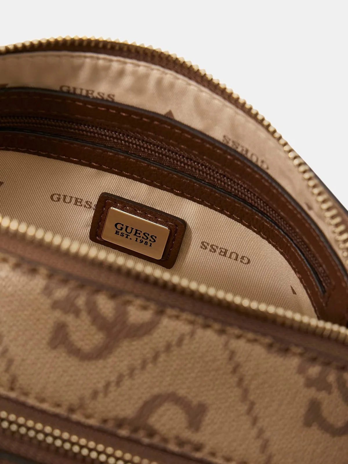 GUESS Borsa Donna NOELLE II CROSSBODY CAMERA HWSO96 72140 LGW LATTE LOGO/BROWN - Image 2