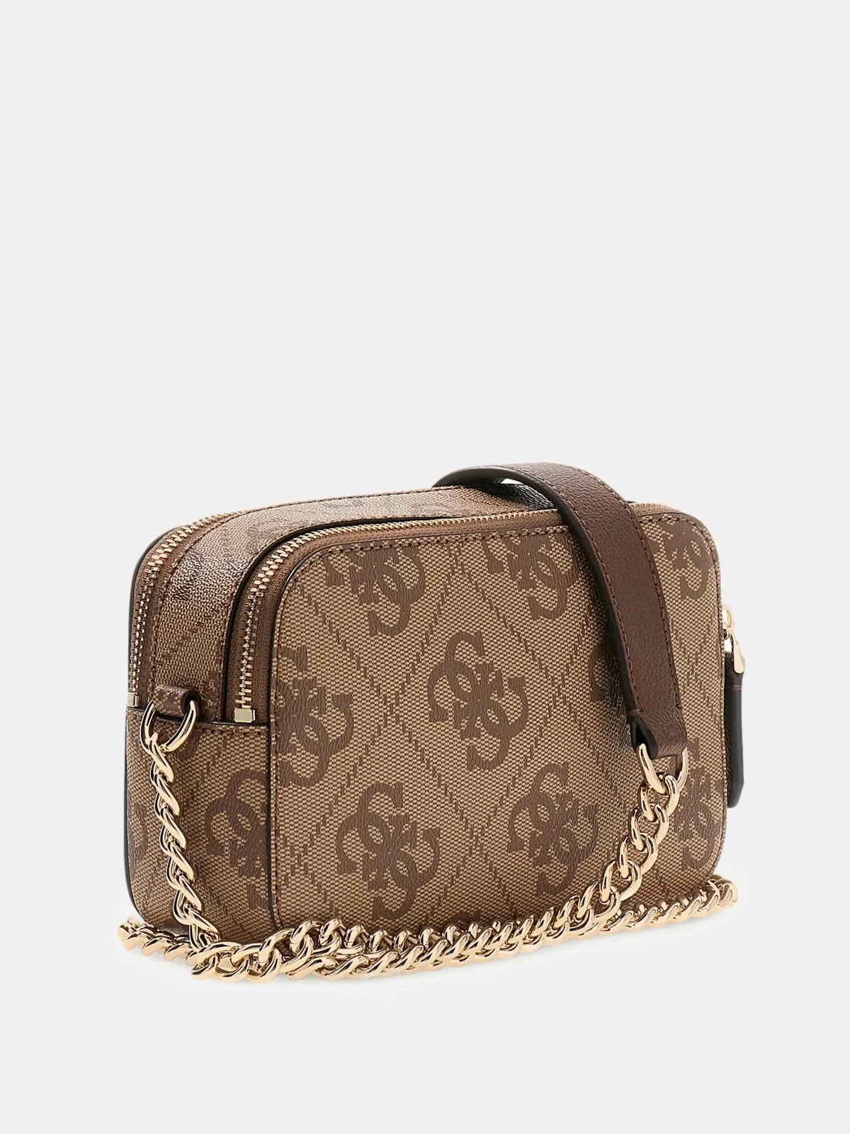GUESS Borsa Donna NOELLE II CROSSBODY CAMERA HWSO96 72140 LGW LATTE LOGO/BROWN - Image 3