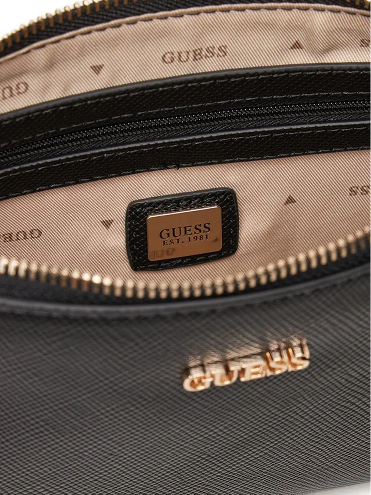 GUESS Borsa Donna NOELLE II DBL POUCH CROSSBODY HWZG96 72710 BLA BLACK - Image 3