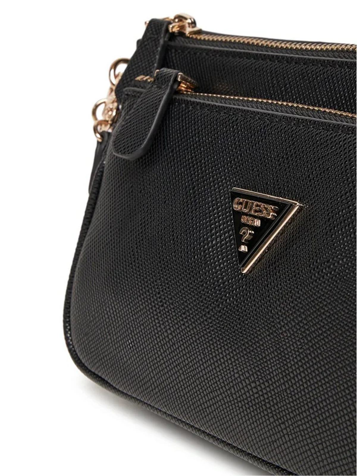 GUESS Borsa Donna NOELLE II DBL POUCH CROSSBODY HWZG96 72710 BLA BLACK - Image 6