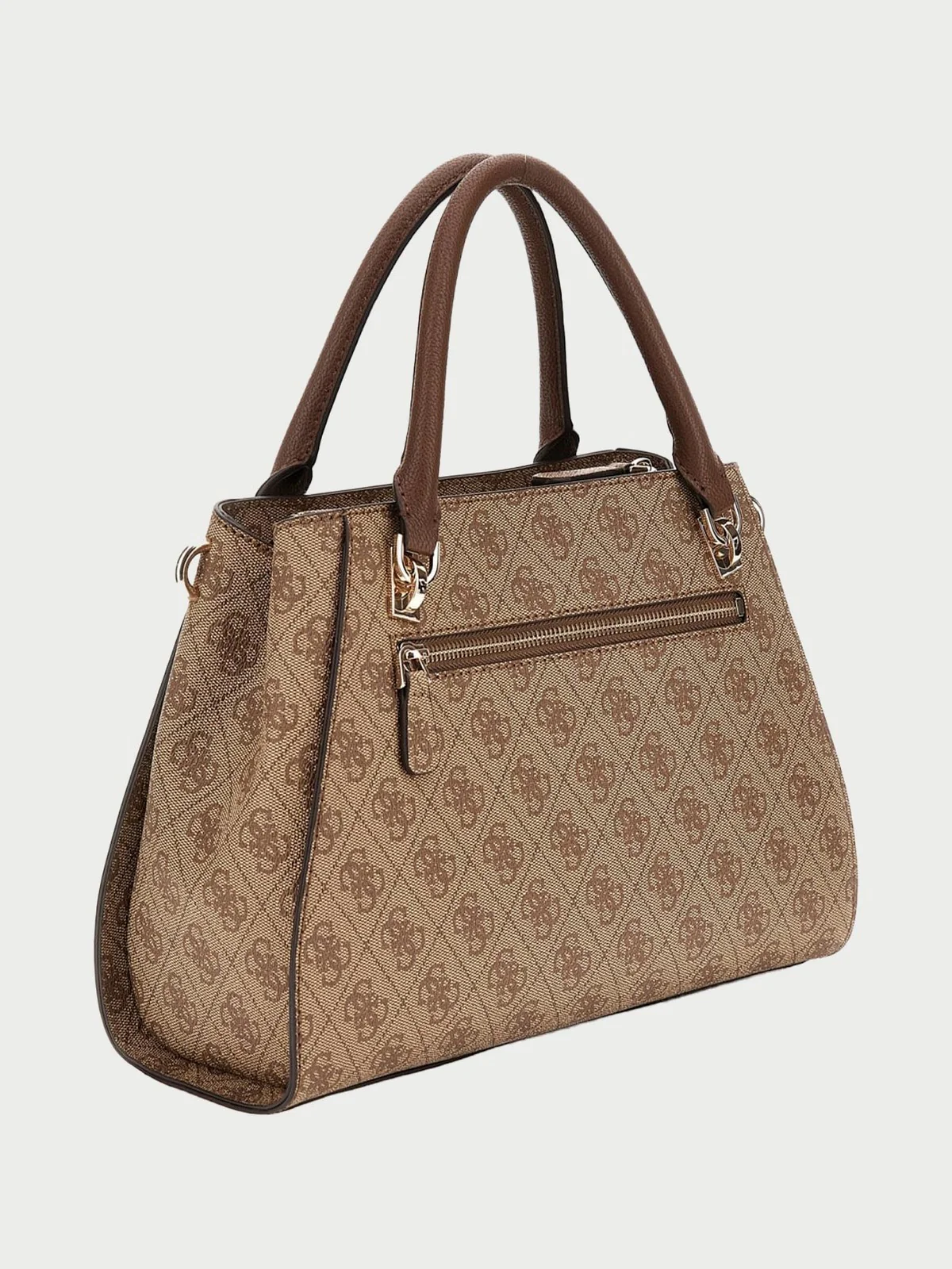 GUESS Borsa Donna NOELLE II LUXURY SATCHEL HWBG96 72070 LGW LATTE LOGO/BROWN - Image 2